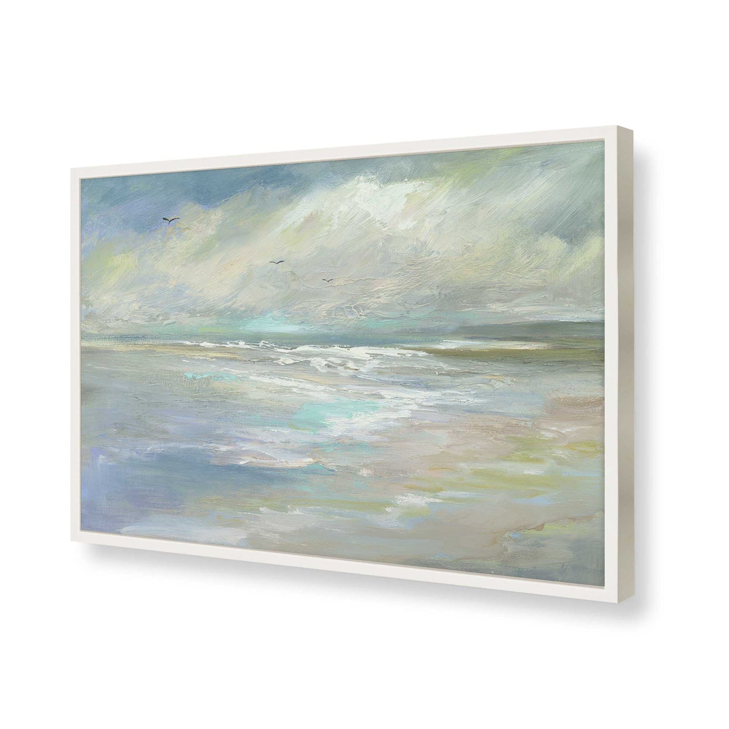 [Color:Opaque White], Picture of art in a Opaque White frame of the corner