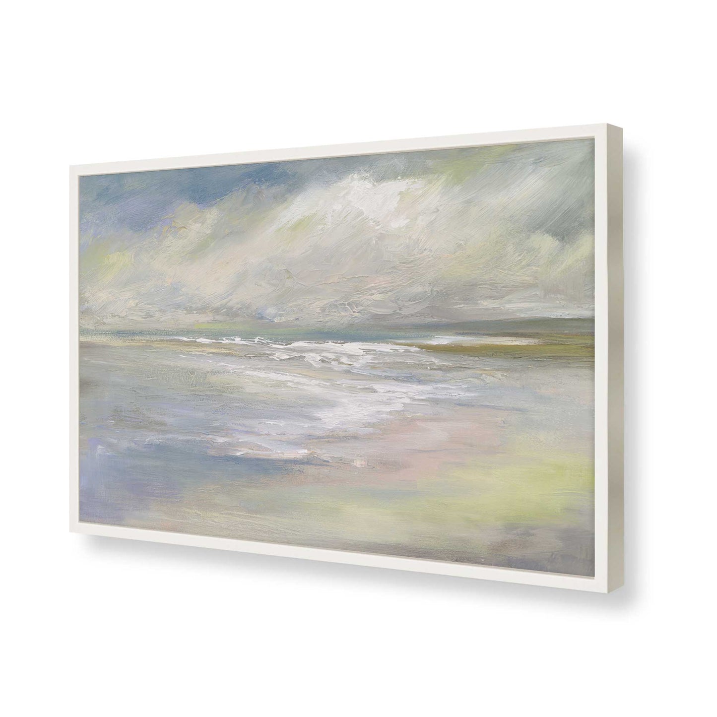 [Color:Opaque White], Picture of art in a Opaque White frame of the corner