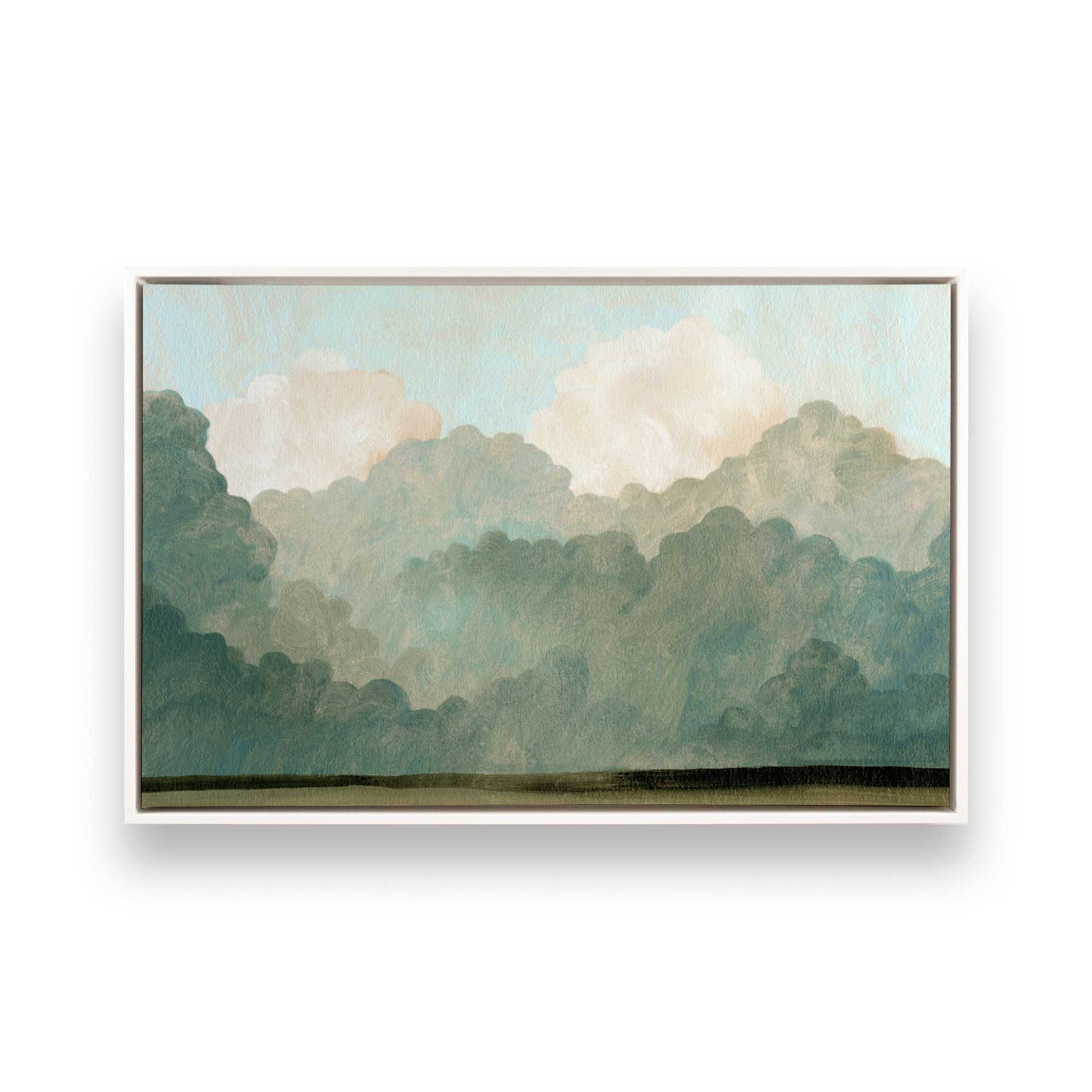 [Color:Opaque White], Picture of art in a White frame