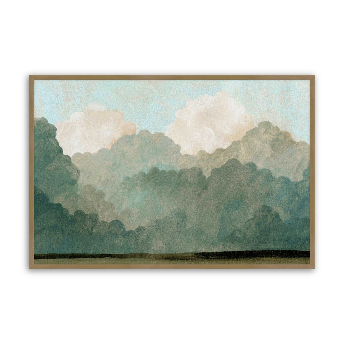 [Color:Brushed Gold], Picture of art in a Brushed Gold frame
