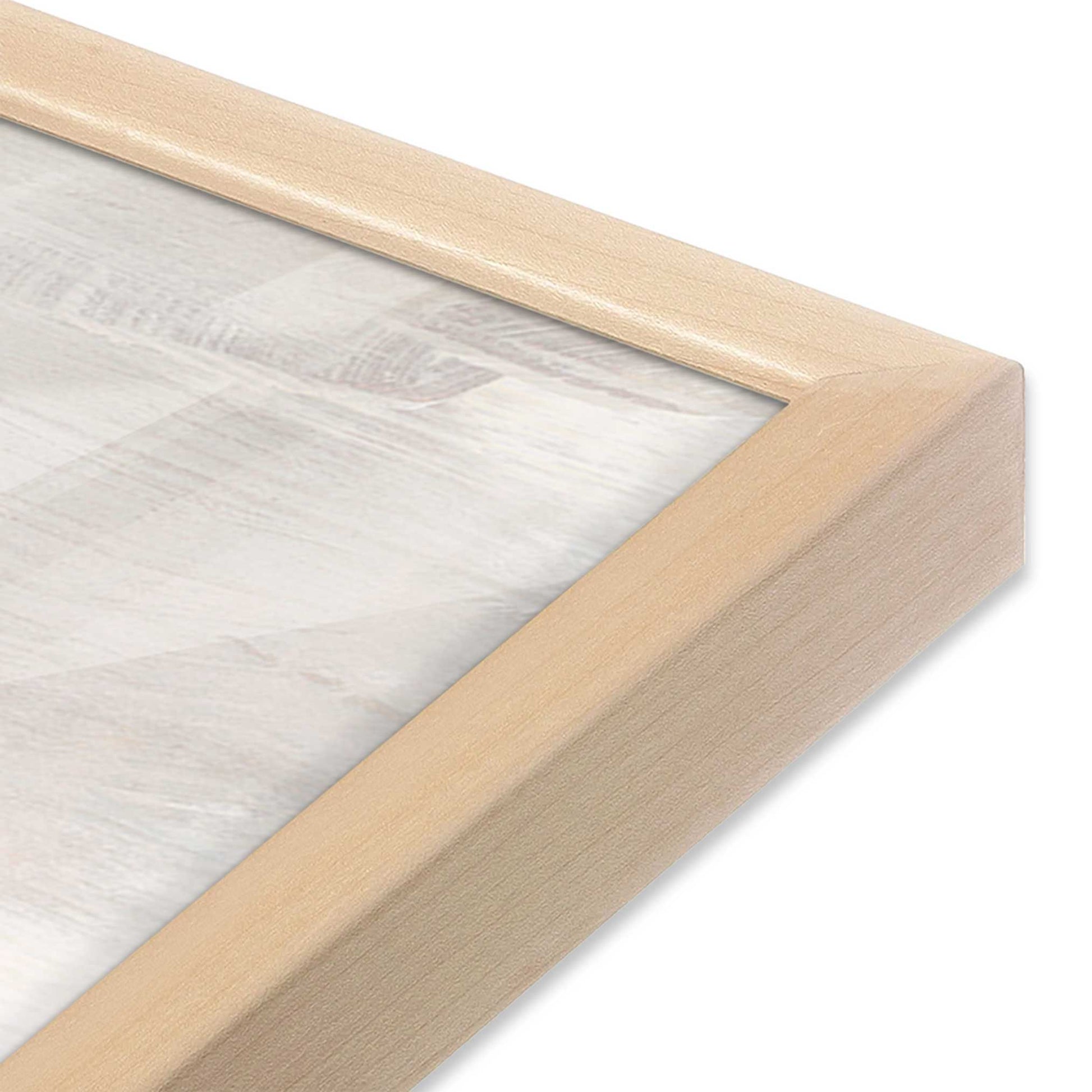 [Color:Raw Maple], Picture of art in a Raw Maple frame of the corner