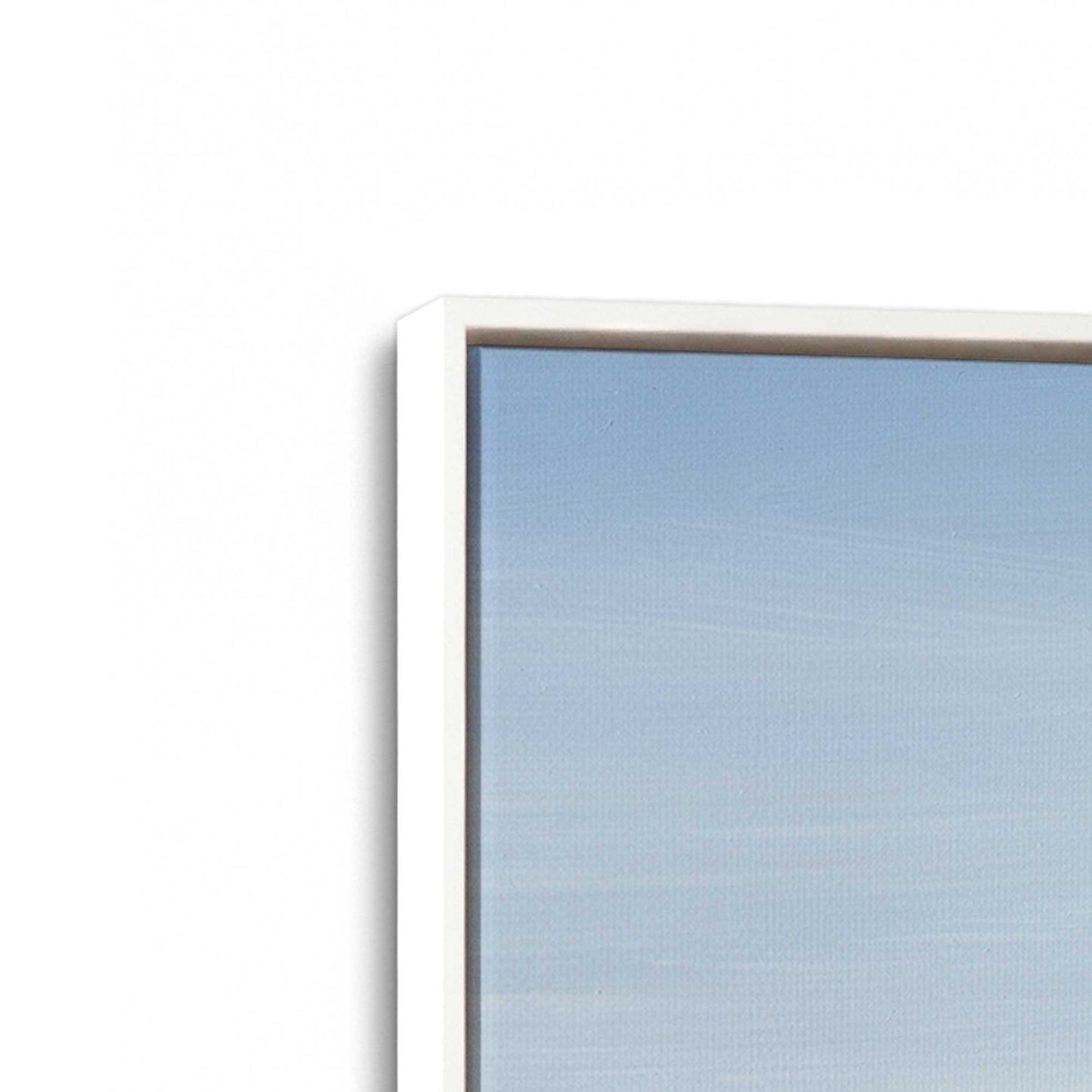 [Color:Opaque White], Picture of art in a White frame at an angle