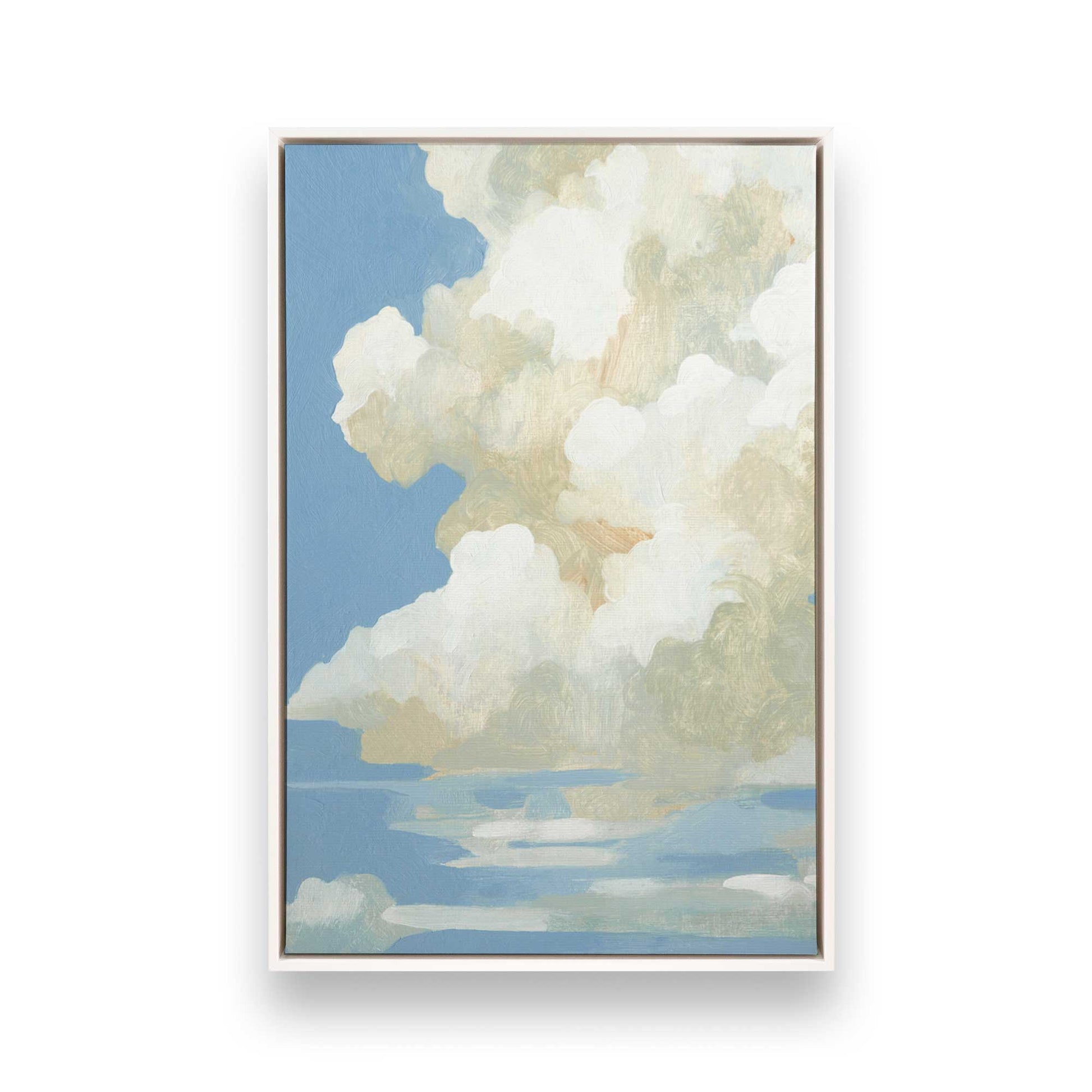 [Color:Opaque White], Picture of art in a White frame
