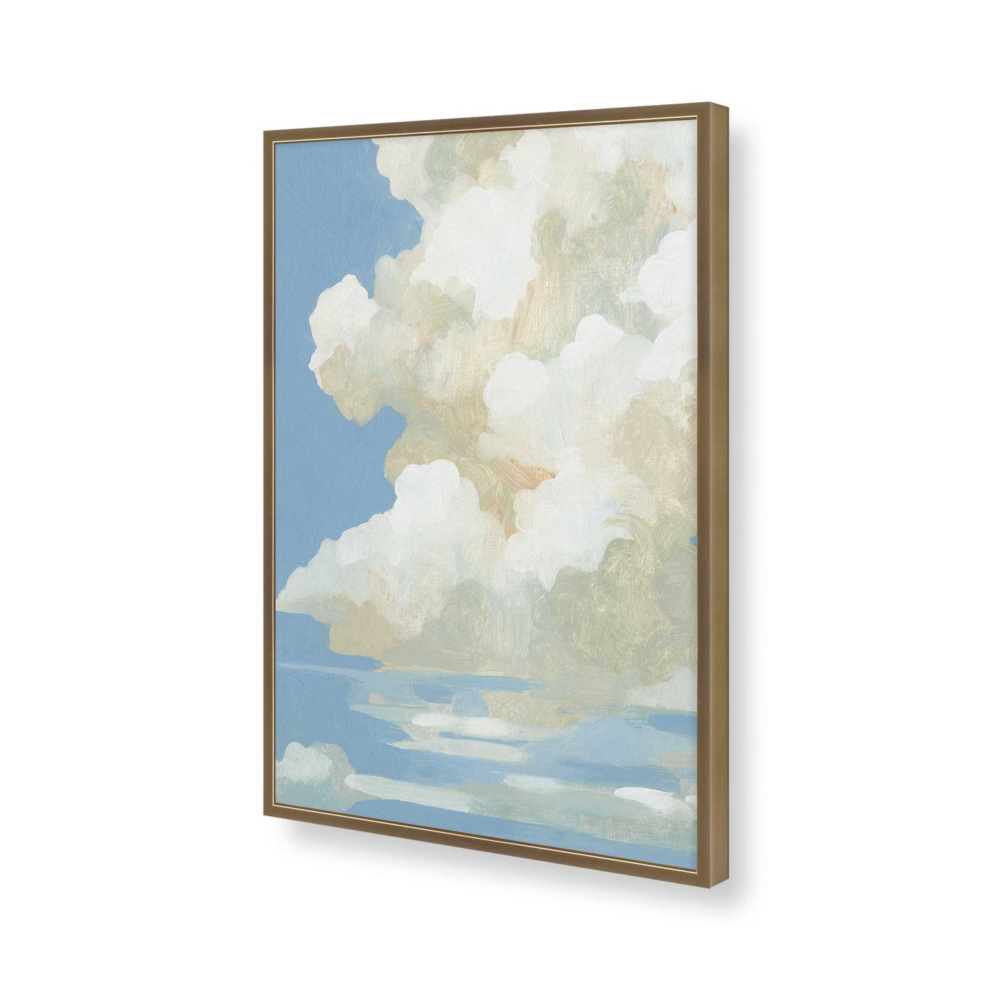 [Color:Brushed Gold], Picture of art in a Brushed Gold frame of the corner