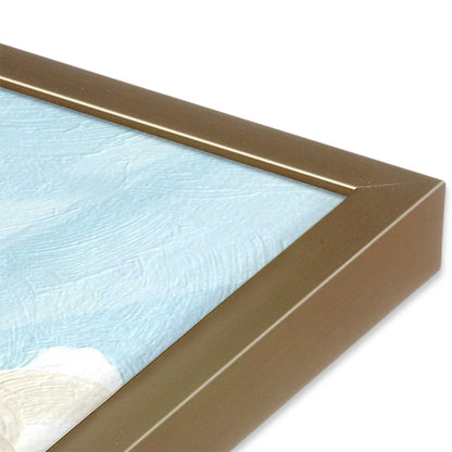 [Color:Brushed Gold], Picture of art in a Brushed Gold frame at an angle