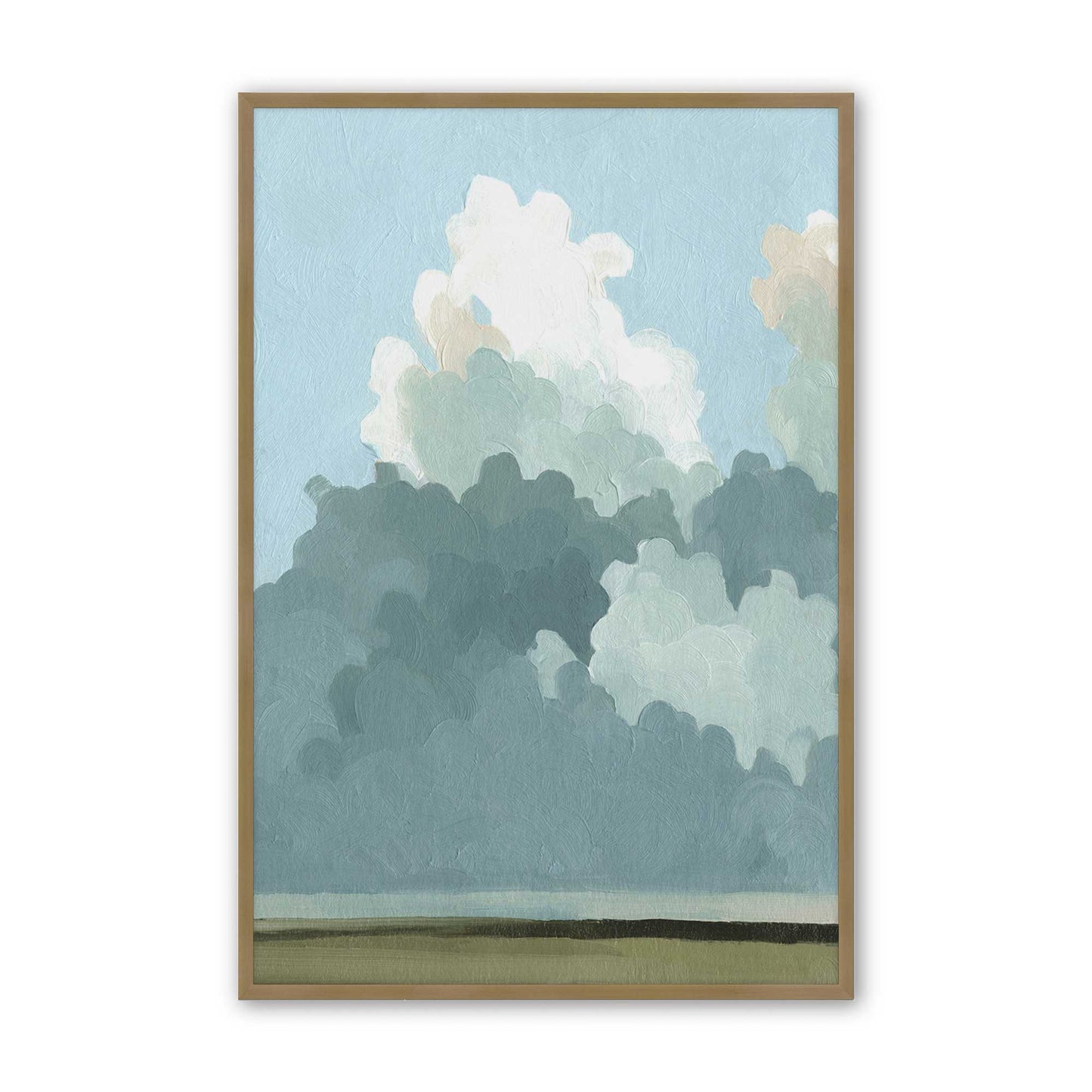 [Color:Brushed Gold], Picture of art in a Brushed Gold frame