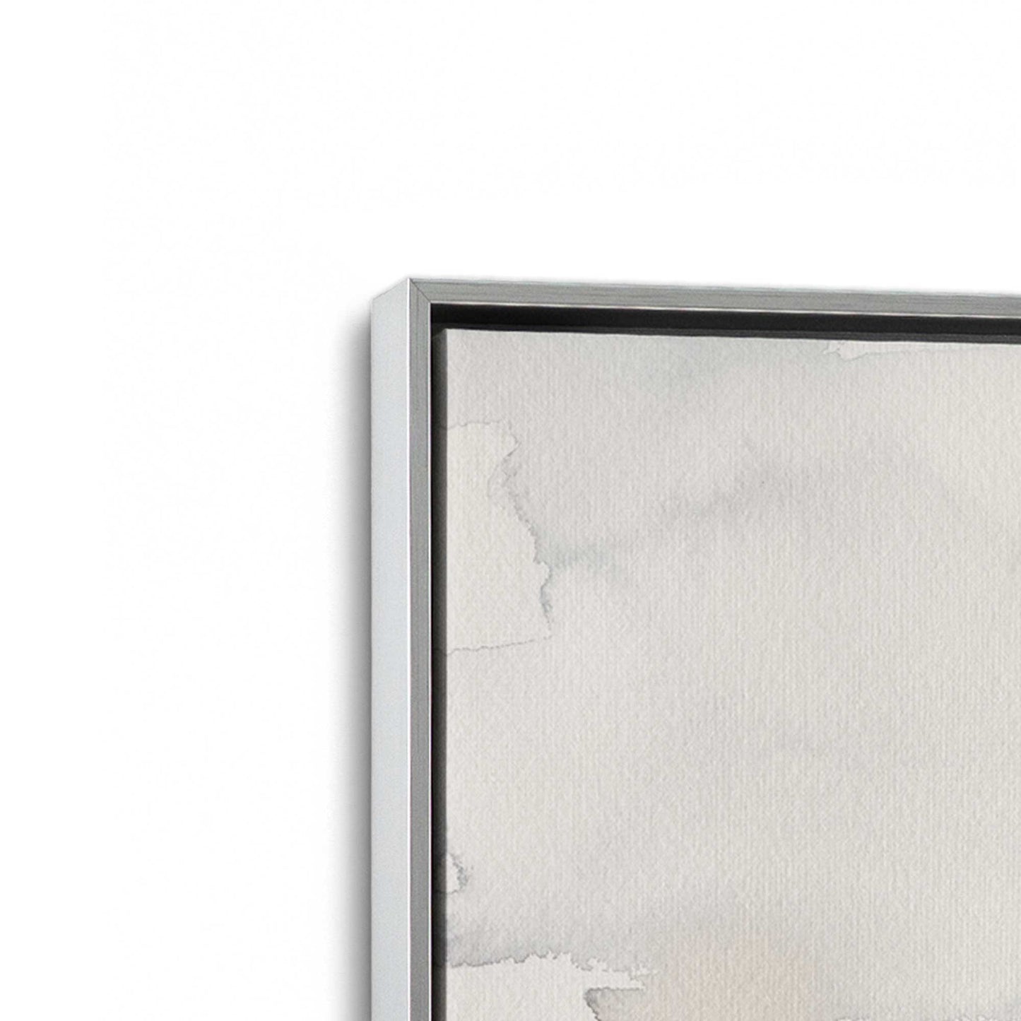 [Color:Polished Chrome], Picture of art in a Polished Chrome frame at an angle