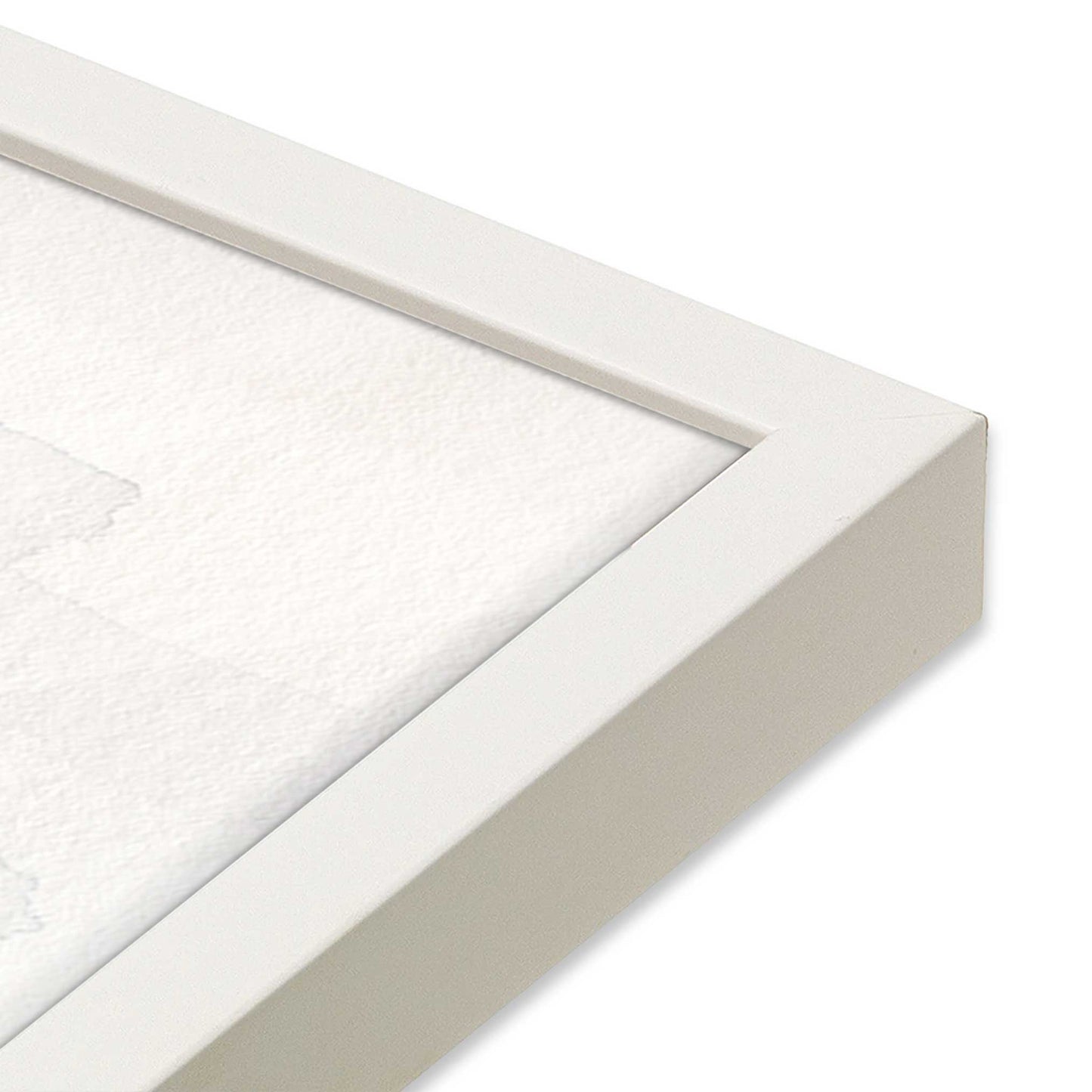 [Color:Opaque White], Picture of art in a Opaque White frame at an angle
