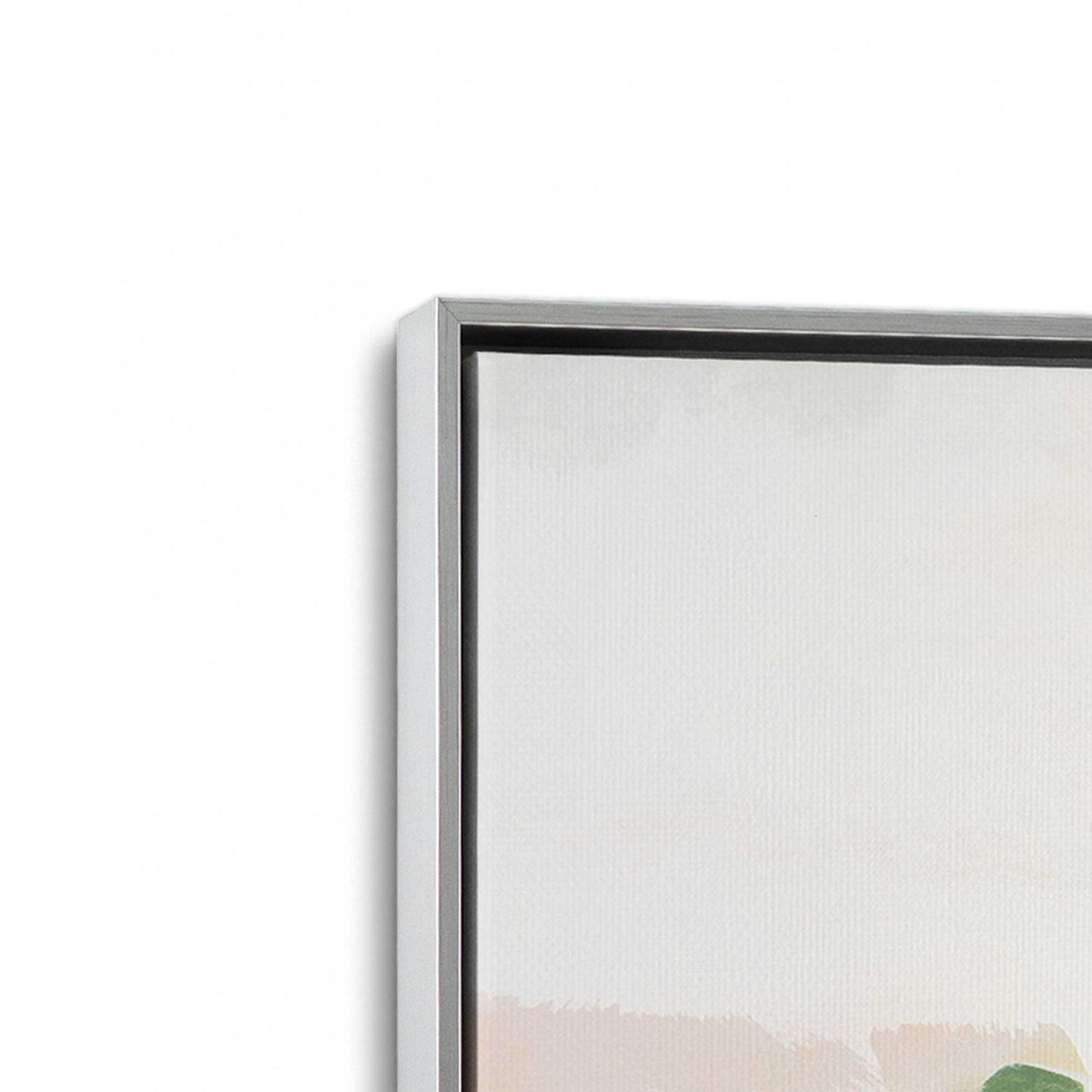 [Color:Polished Chrome], Picture of art in a Polished Chrome frame at an angle