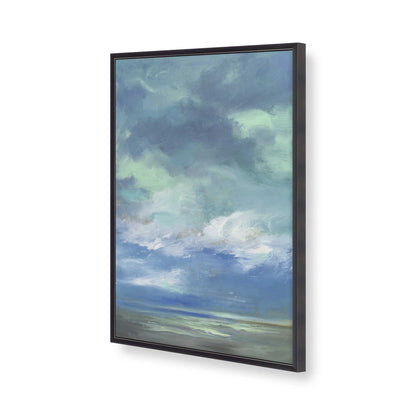[Color:Weathered Zinc], Picture of art in a Weathered Zinc frame of the corner