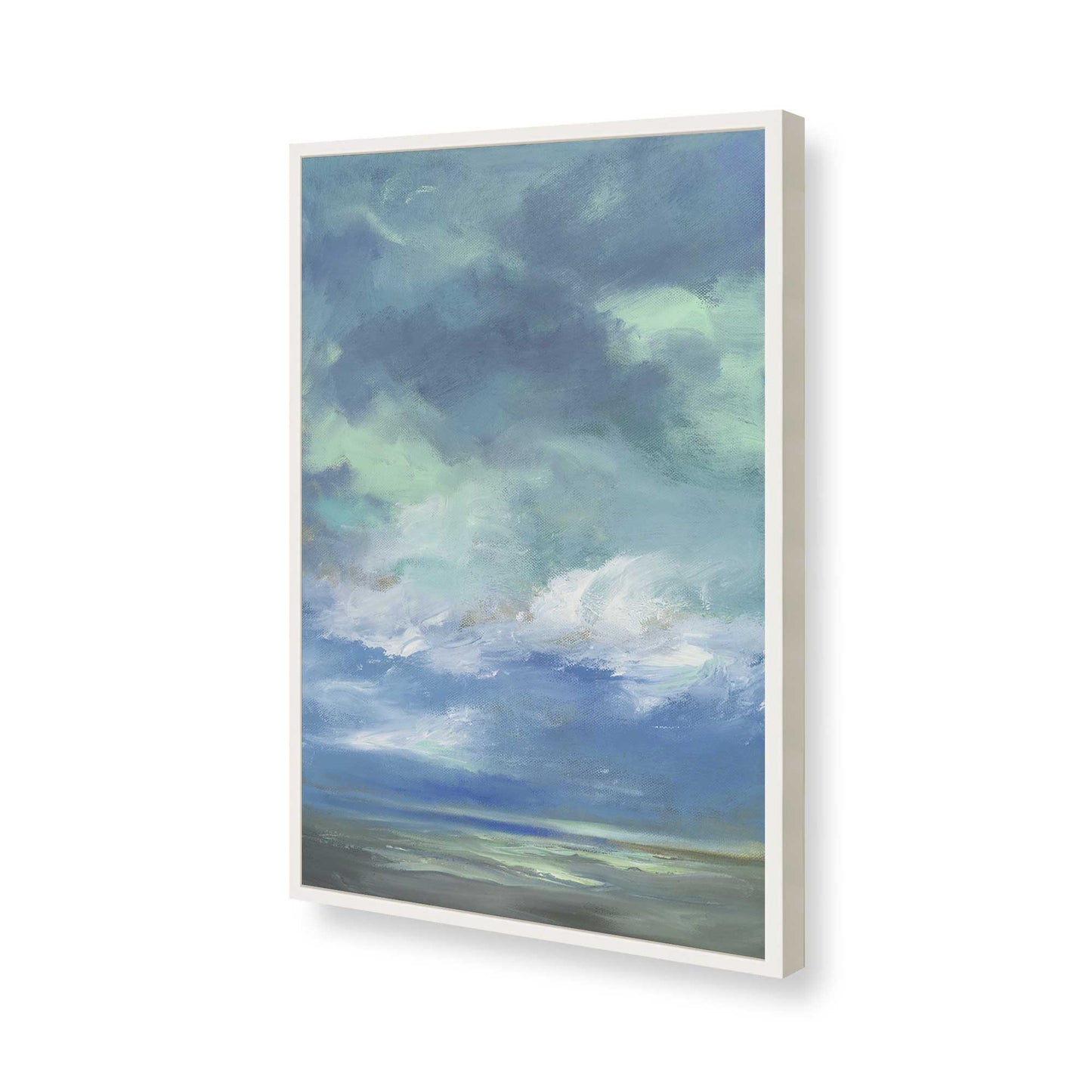 [Color:Opaque White], Picture of art in a Opaque White frame of the corner