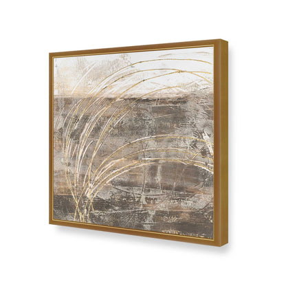 [Color:Polished Gold], Picture of art in a Polished Gold frame at an angle