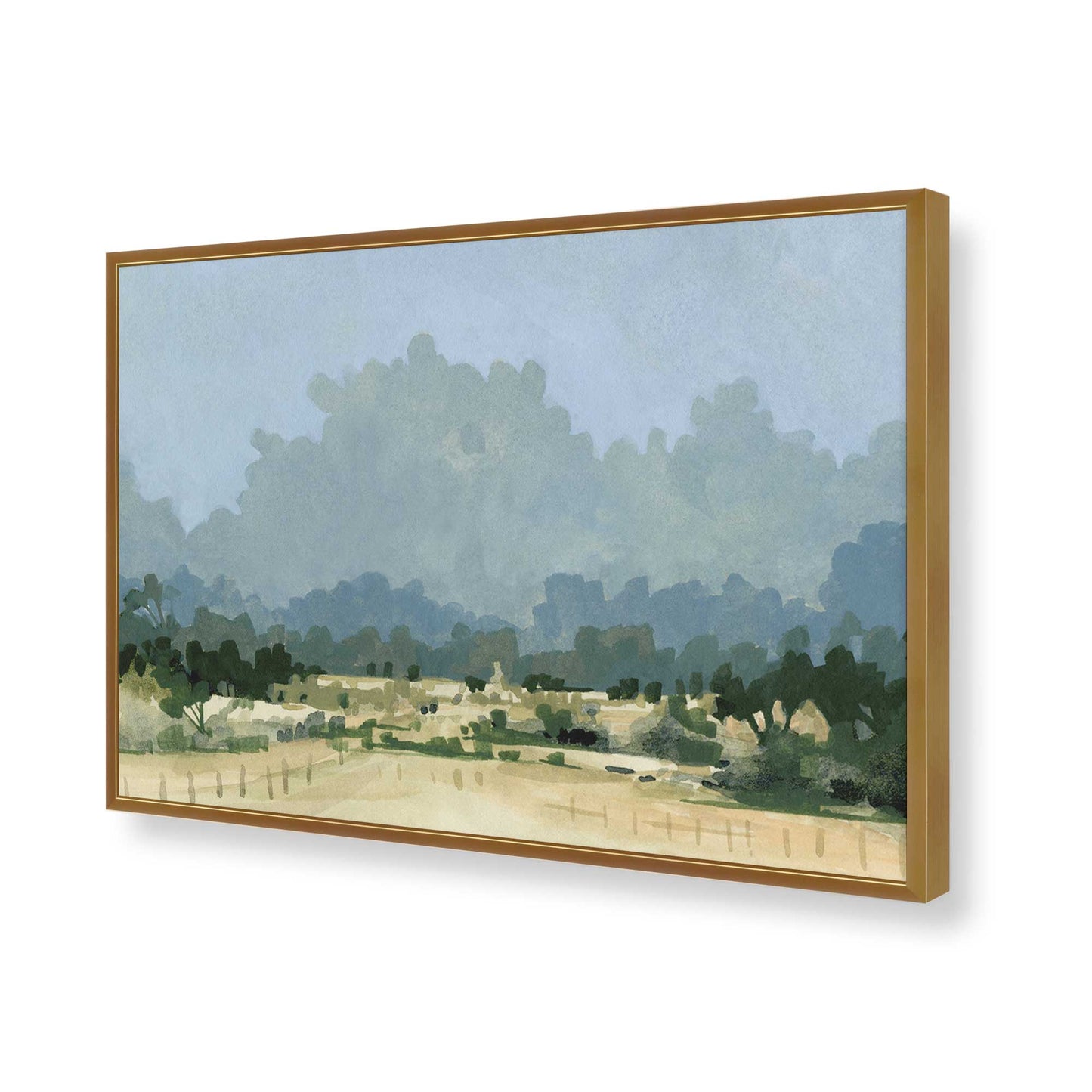 [Color:Polished Gold], Picture of art in a Polished Gold frame of the corner