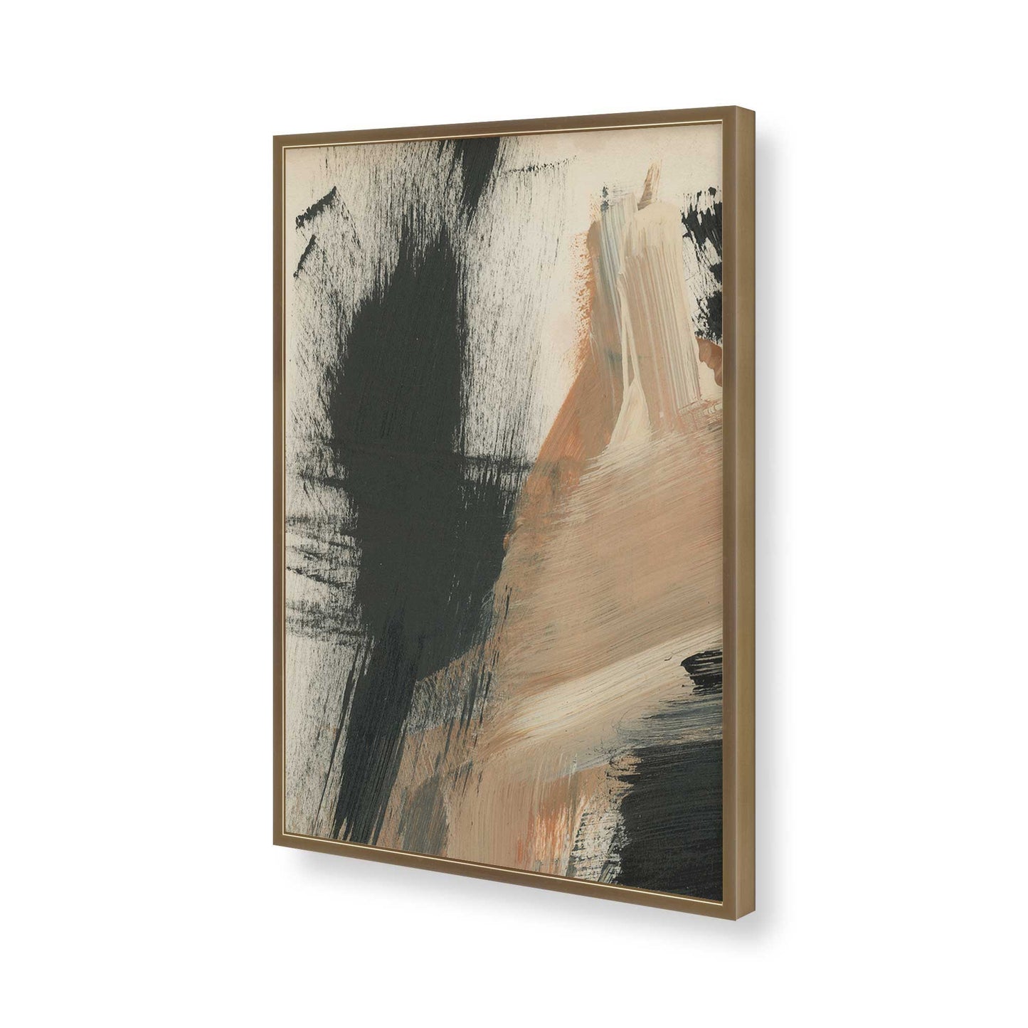 [Color:Brushed Gold], Picture of art in a Brushed Gold frame of the corner