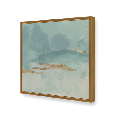 [Color:Polished Gold], Picture of art in a Polished Gold frame at an angle