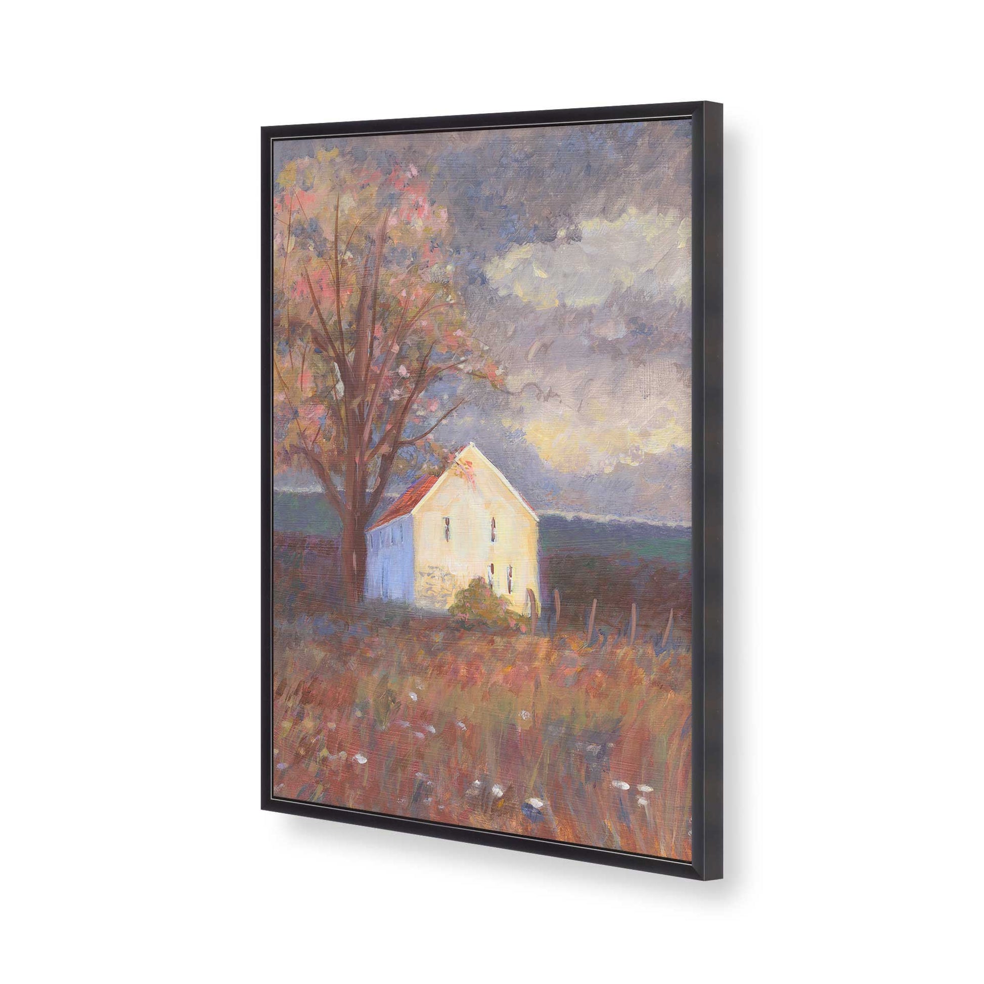 [Color:Weathered Zinc], Picture of art in a Weathered Zinc frame of the corner