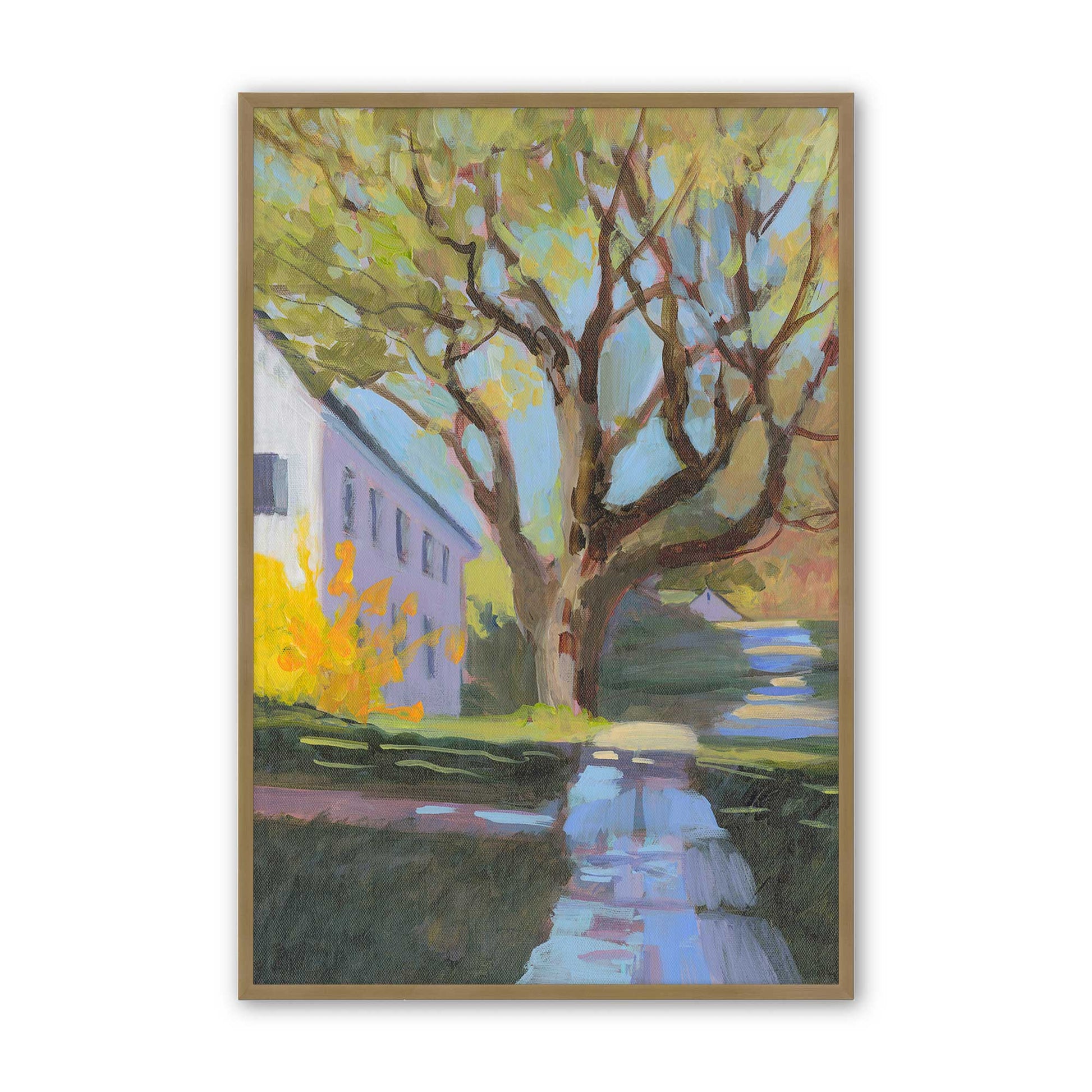 [Color:Brushed Gold], Picture of art in a Brushed Gold frame