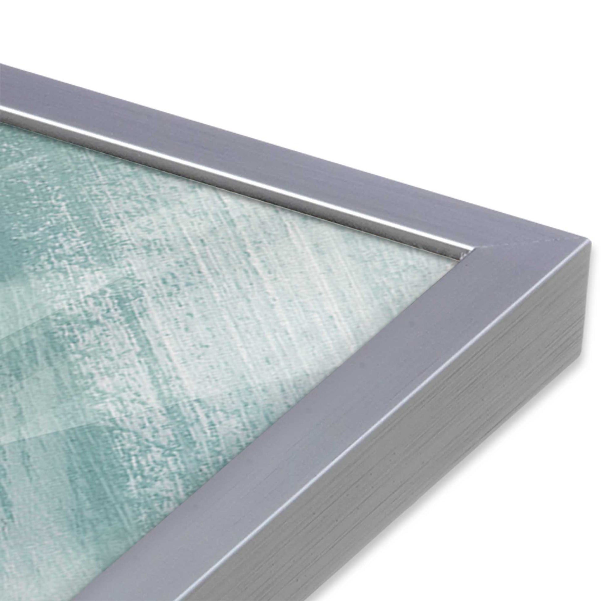 [Color:Polished Chrome], Picture of art in a Polished Chrome frame at an angle