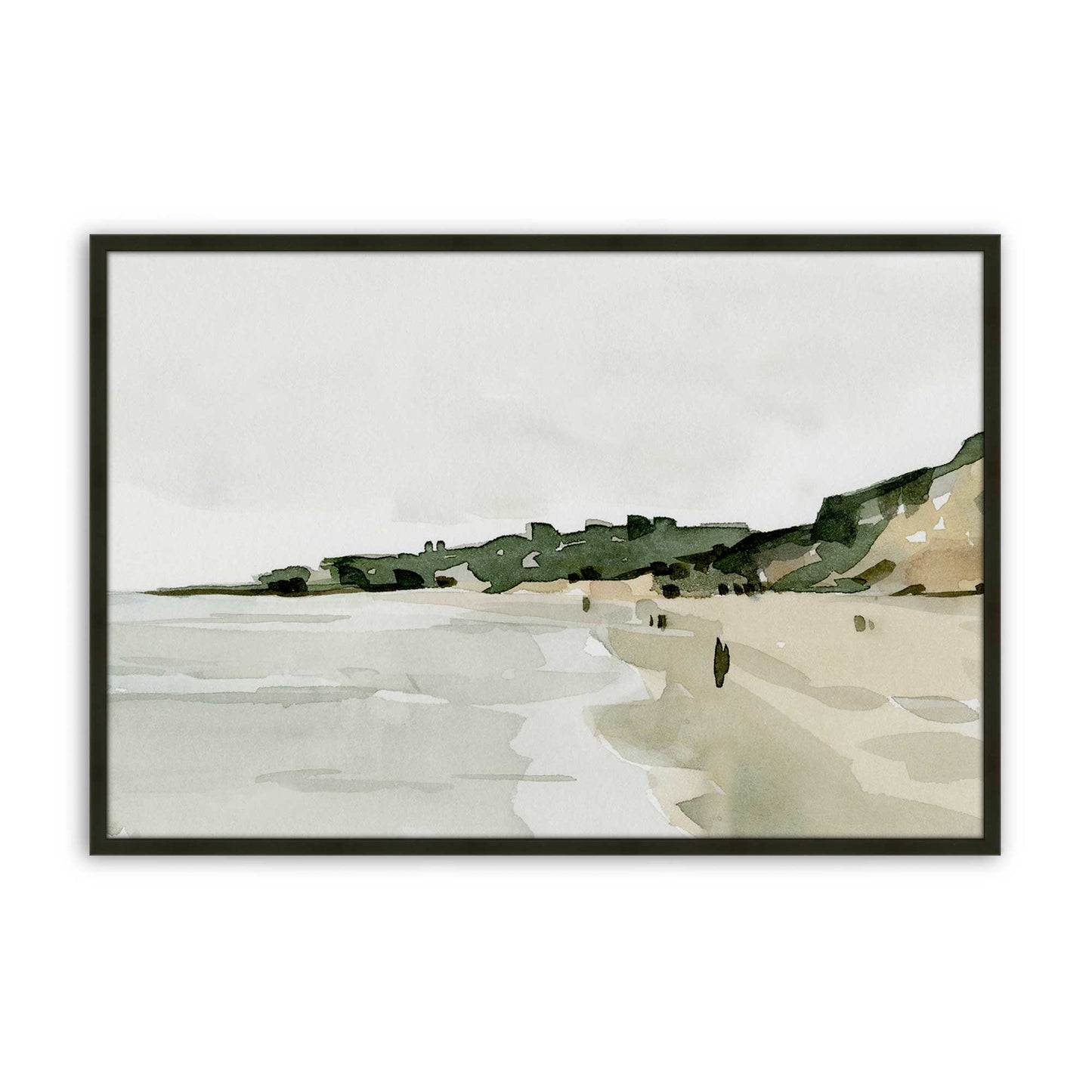 [Color:Satin Black], Picture of art in a Satin Black frame