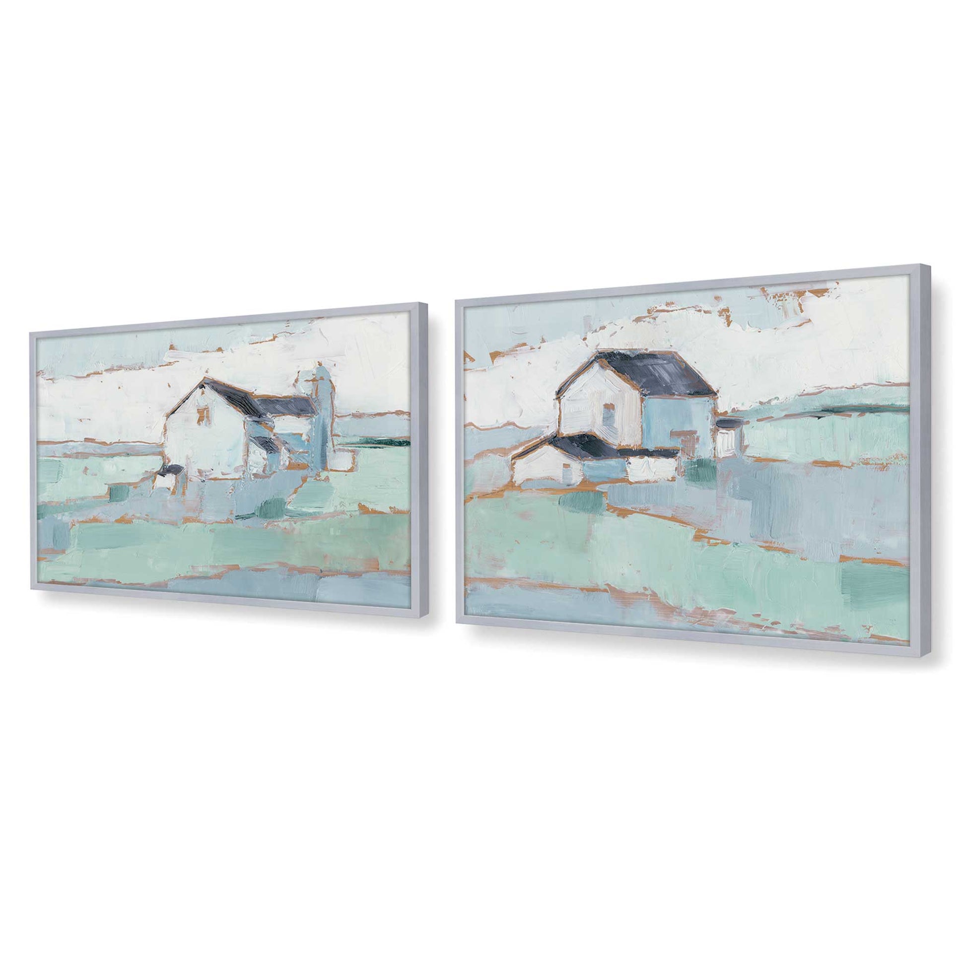 [Color:Polished Chrome], Picture of art in a Polished Chrome frame at an angle