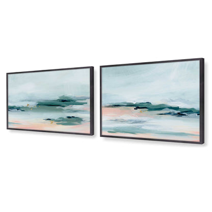 [Color:Weathered Zinc], Picture of art in a Weathered Zinc frame at an angle
