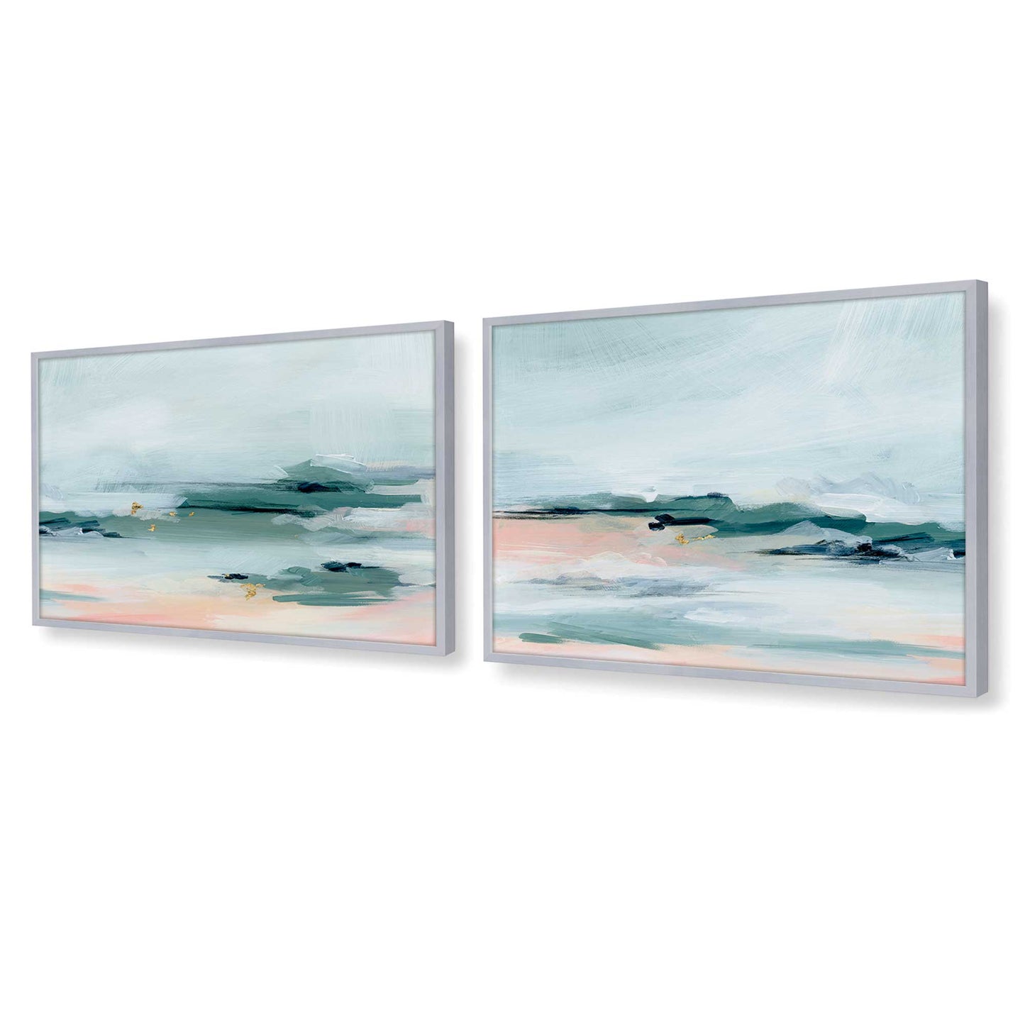 [Color:Polished Chrome], Picture of art in a Polished Chrome frame at an angle