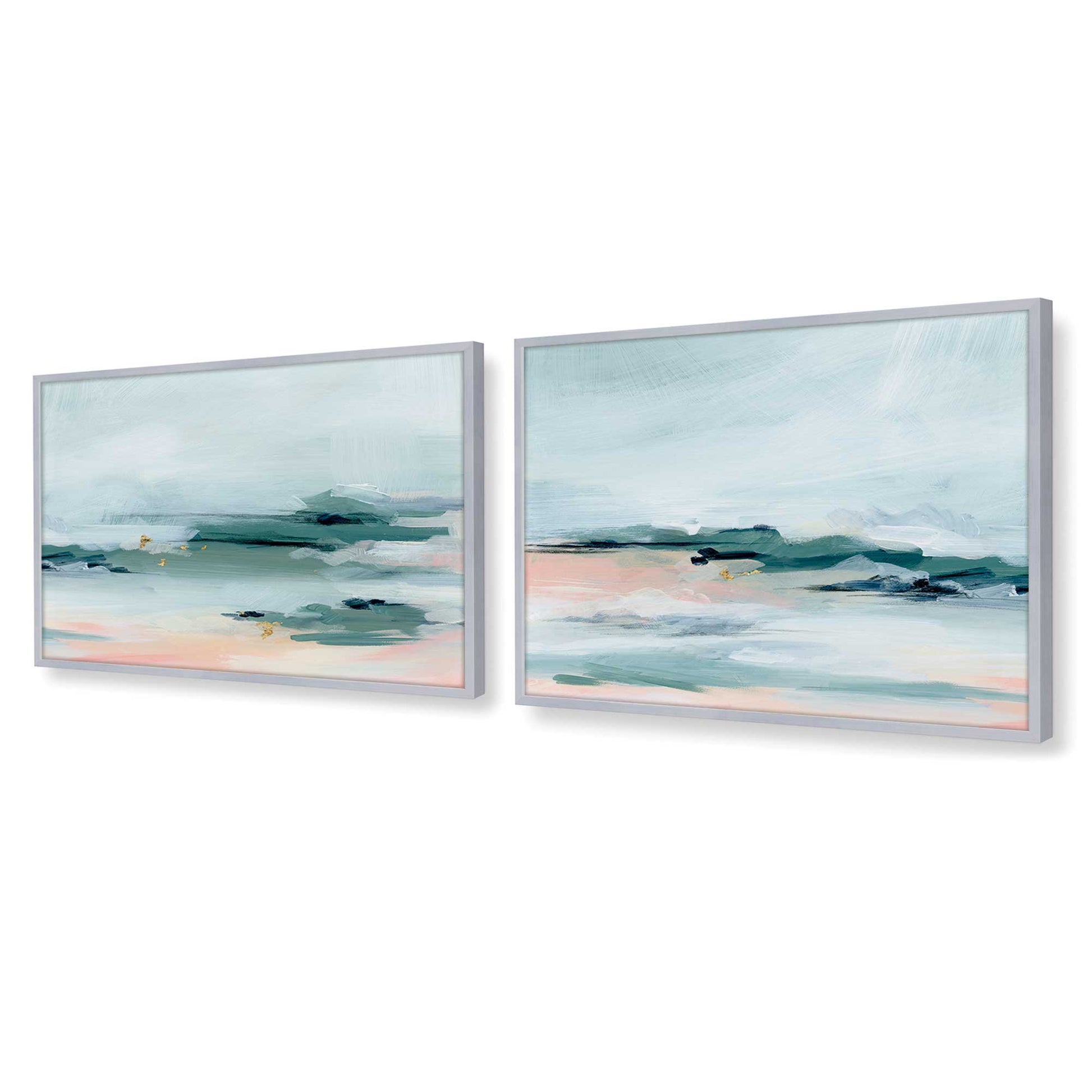 [Color:Polished Chrome], Picture of art in a Polished Chrome frame at an angle
