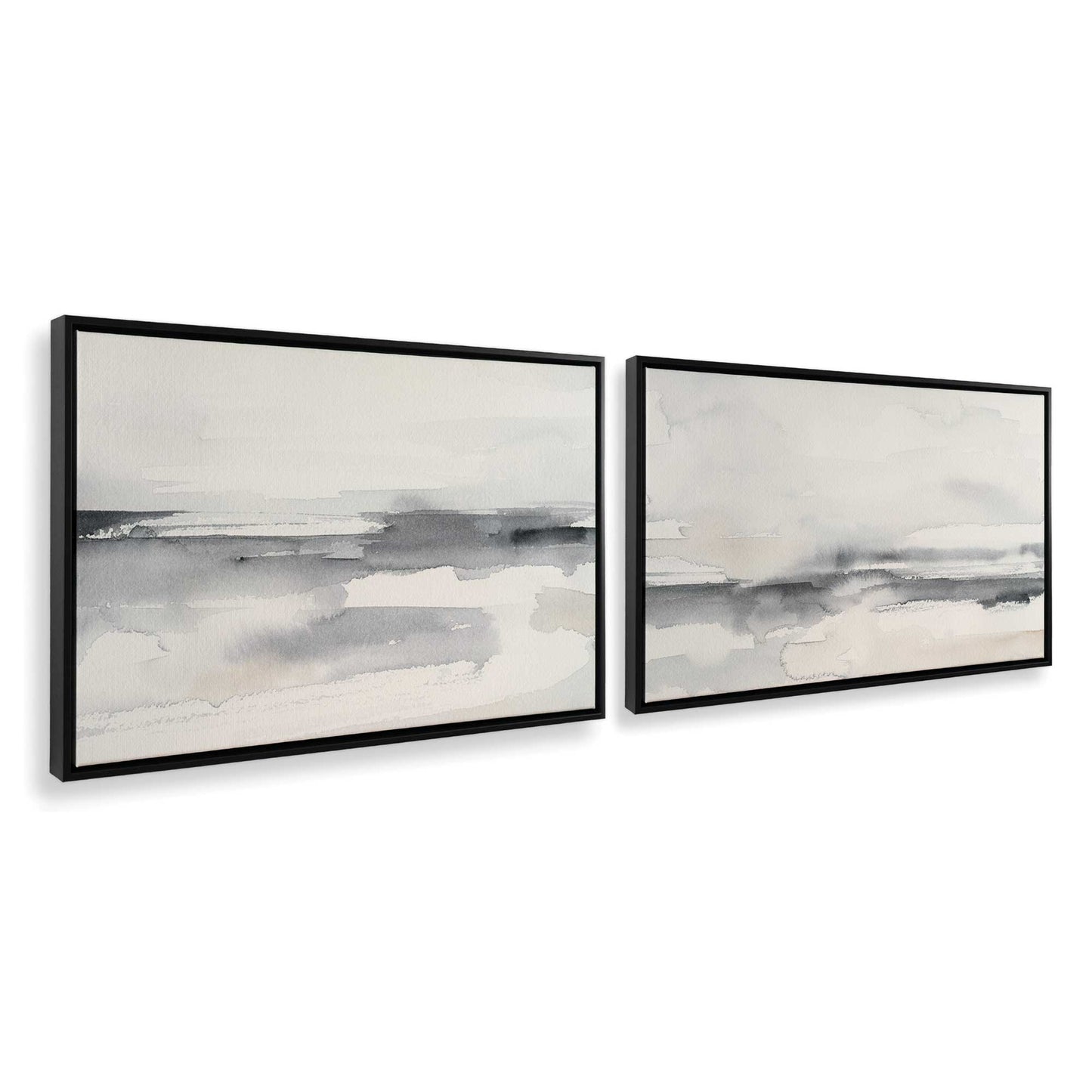 [Color:Satin Black], Picture of art in a Satin Black frame at an angle