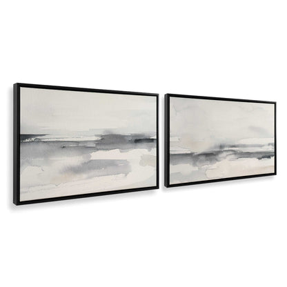 [Color:Satin Black], Picture of art in a Satin Black frame at an angle