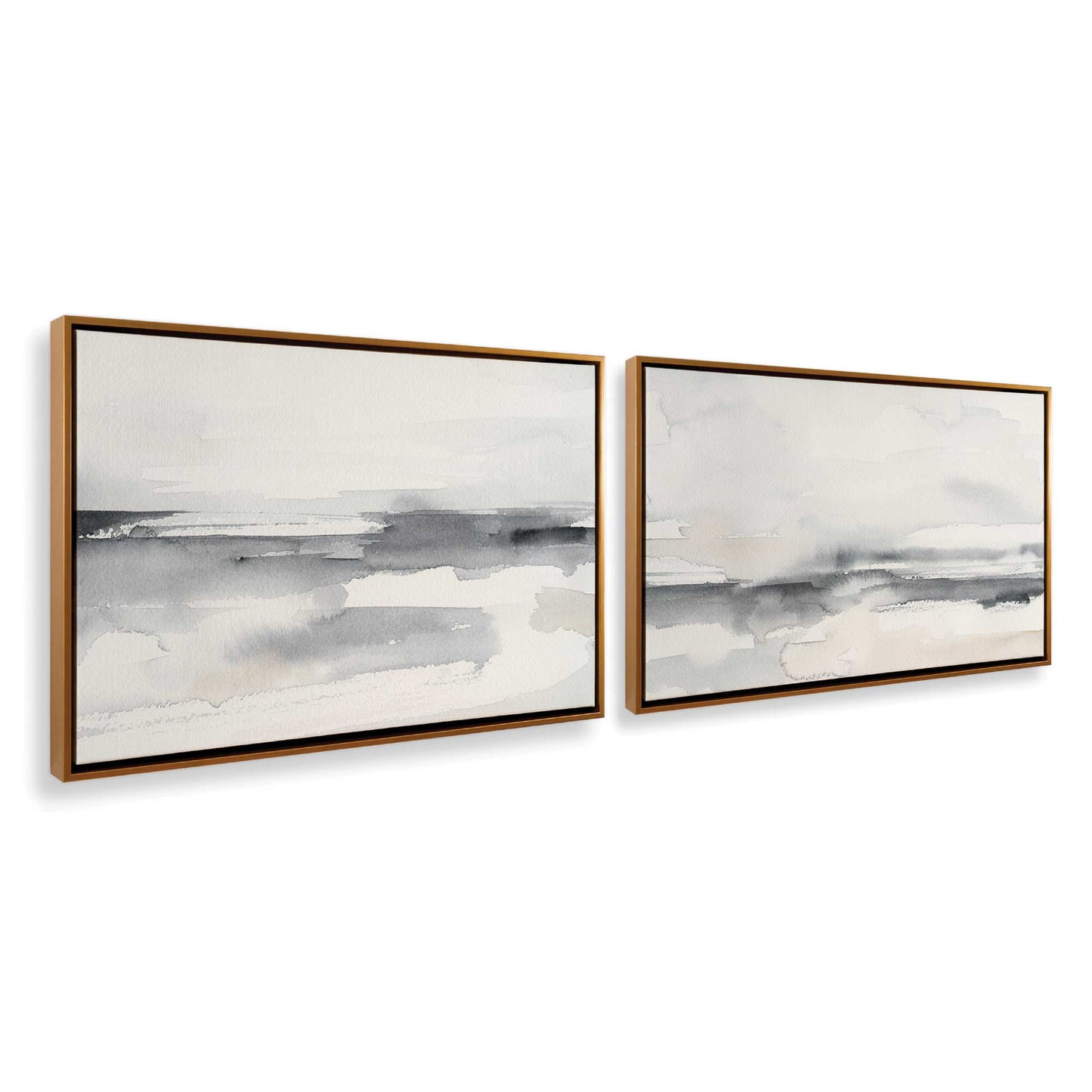 [Color:Polished Gold], Picture of art in a Polished Gold frame at an angle