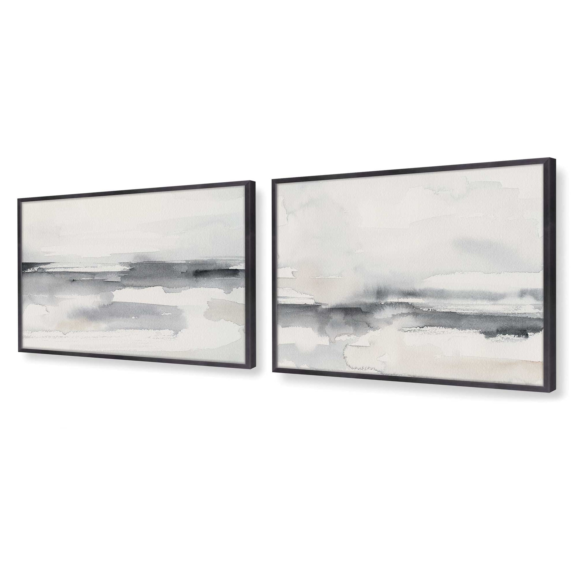 [Color:Weathered Zinc], Picture of art in a Weathered Zinc frame at an angle
