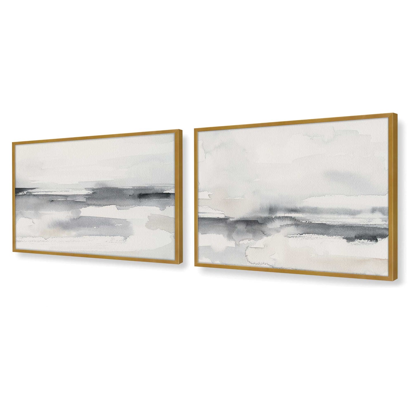 [Color:Polished Gold], Picture of art in a Polished Gold frame at an angle