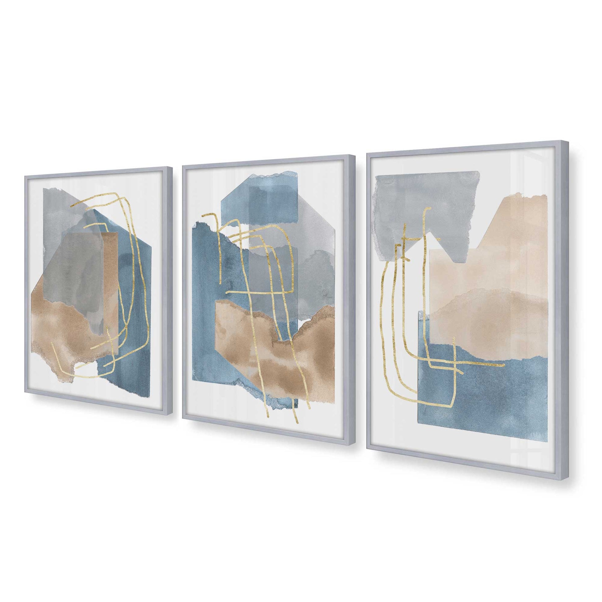 [Color:Polished Chrome], Picture of art in a Polished Chrome frame at an angle