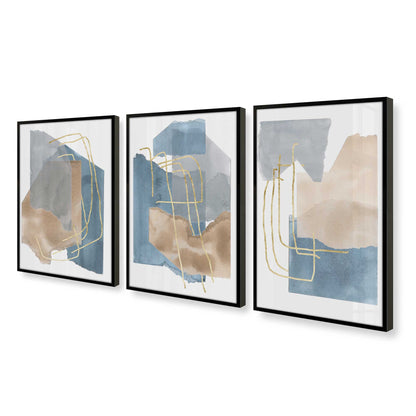 [Color:Satin Black], Picture of art in a Satin Black frame at an angle