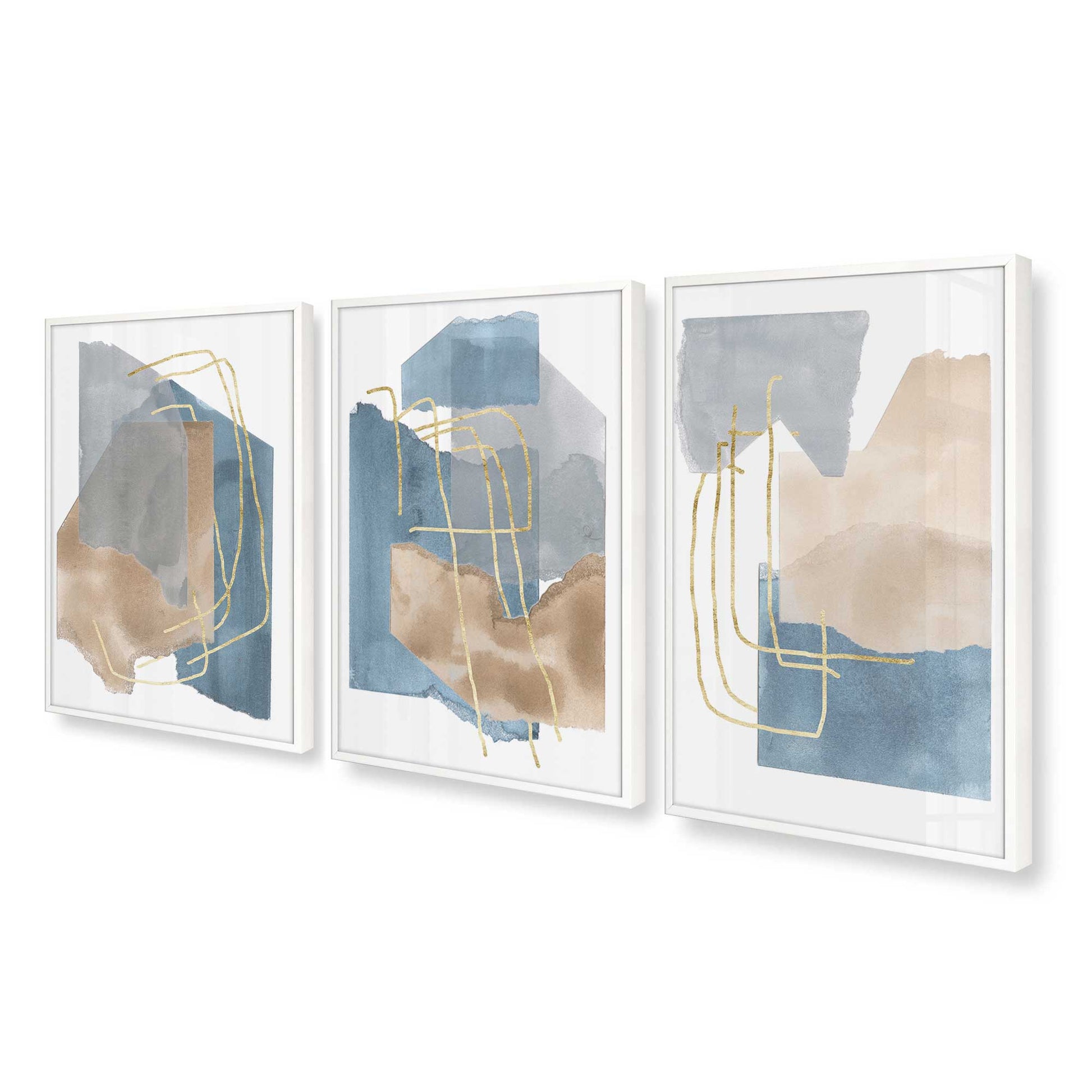 [Color:Opaque White], Picture of art in a Opaque White frame at an angle