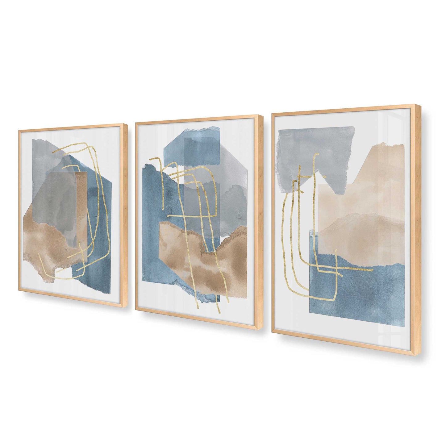 [Color:Raw Maple], Picture of art in a Raw Maple frame at an angle