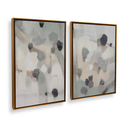 [Color:Polished Gold], Picture of art in a Polished Gold frame at an angle