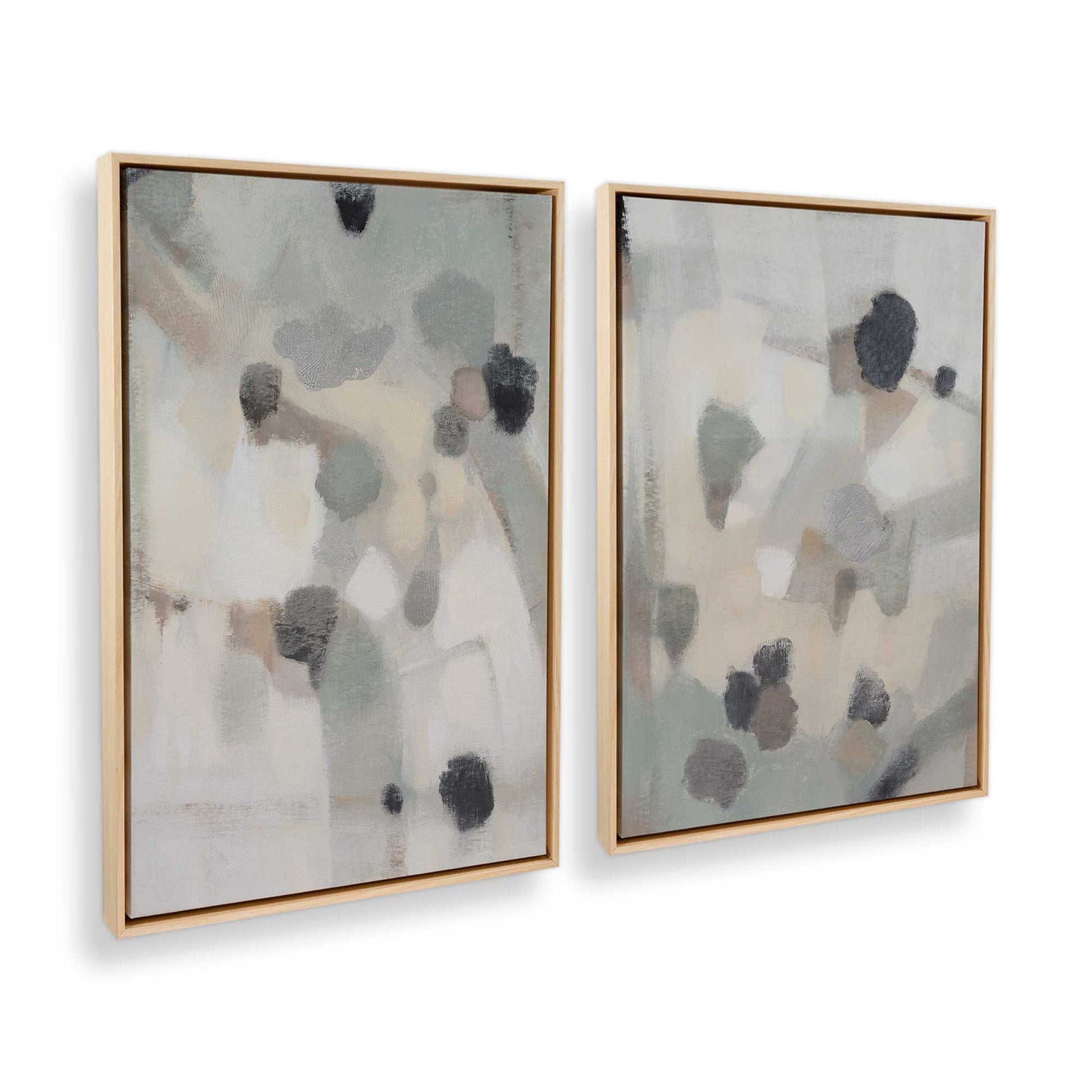 [Color:American Maple], Picture of art in a American Maple frame at an angle