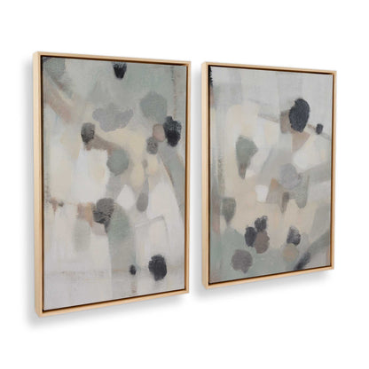 [Color:American Maple], Picture of art in a American Maple frame at an angle