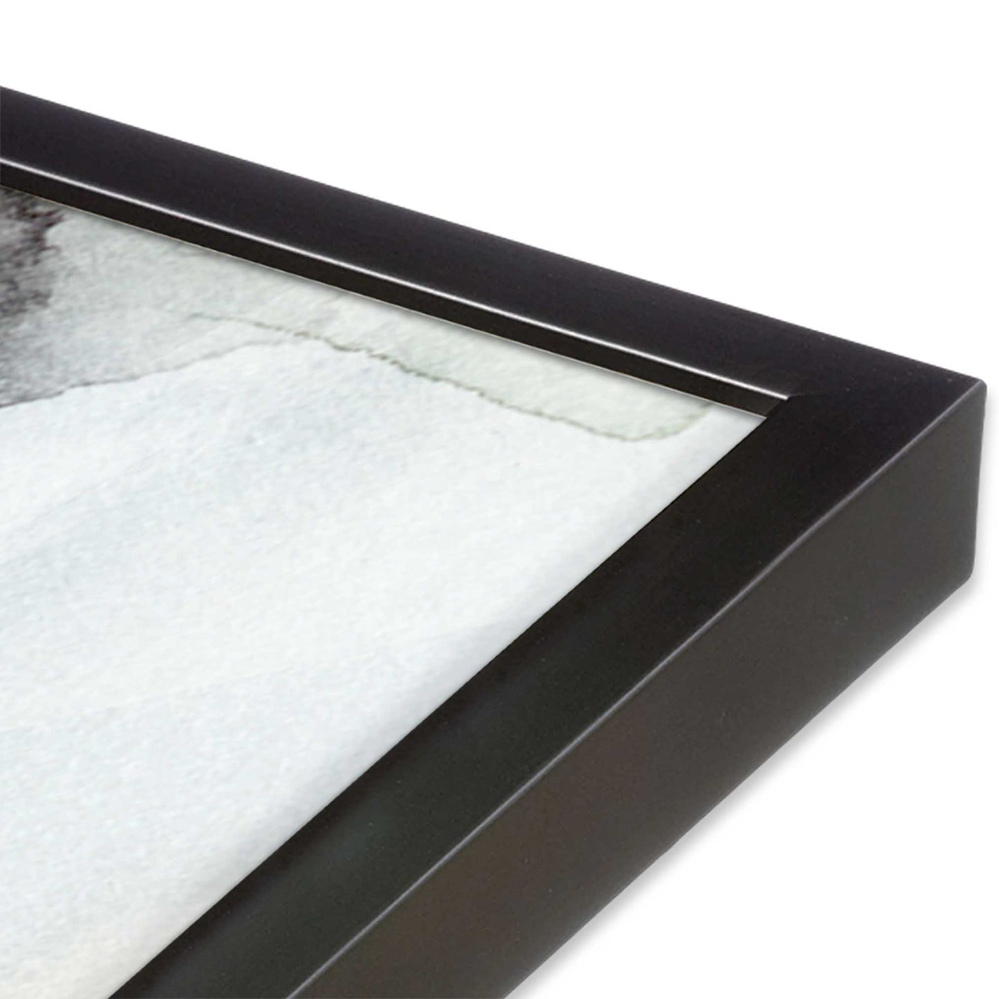 [Color:Weathered Zinc], Picture of art in a Weathered Zinc frame of the corner