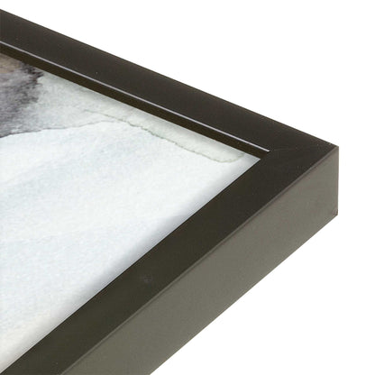 [Color:Satin Black], Picture of art in a Satin Black frame of the corner