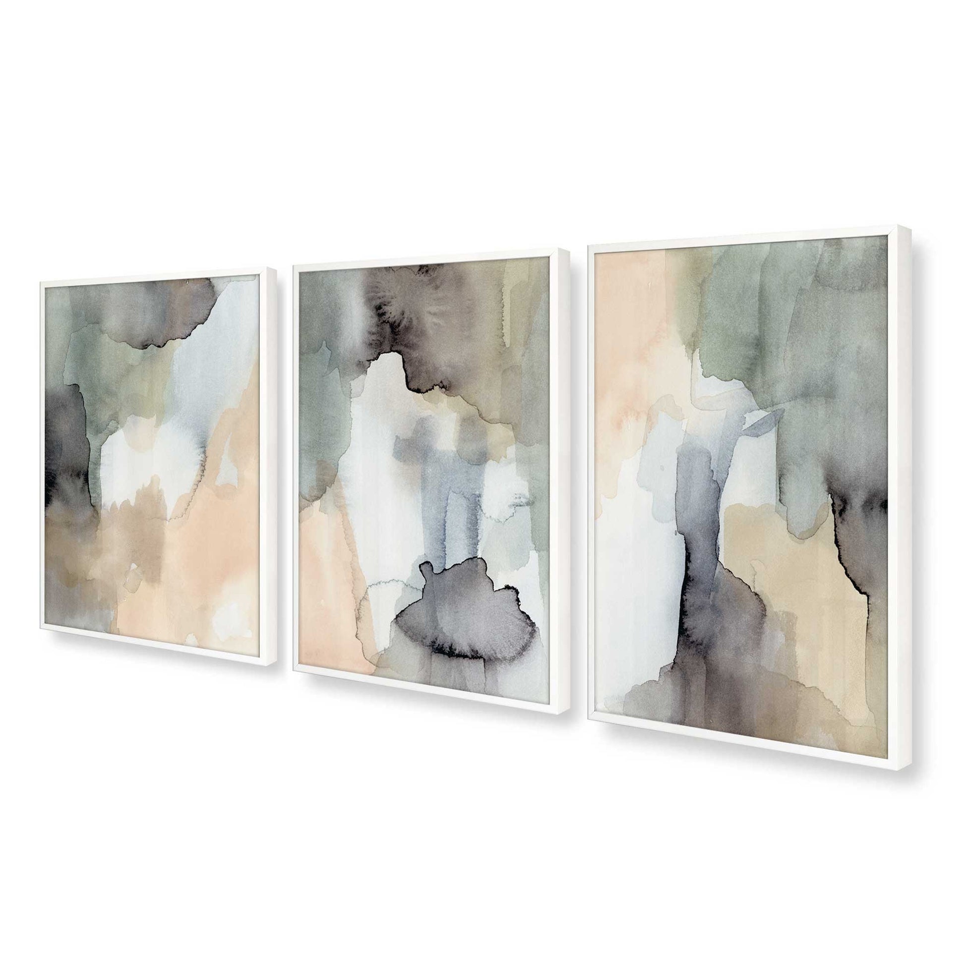 [Color:Opaque White], Picture of art in a Opaque White frame at an angle