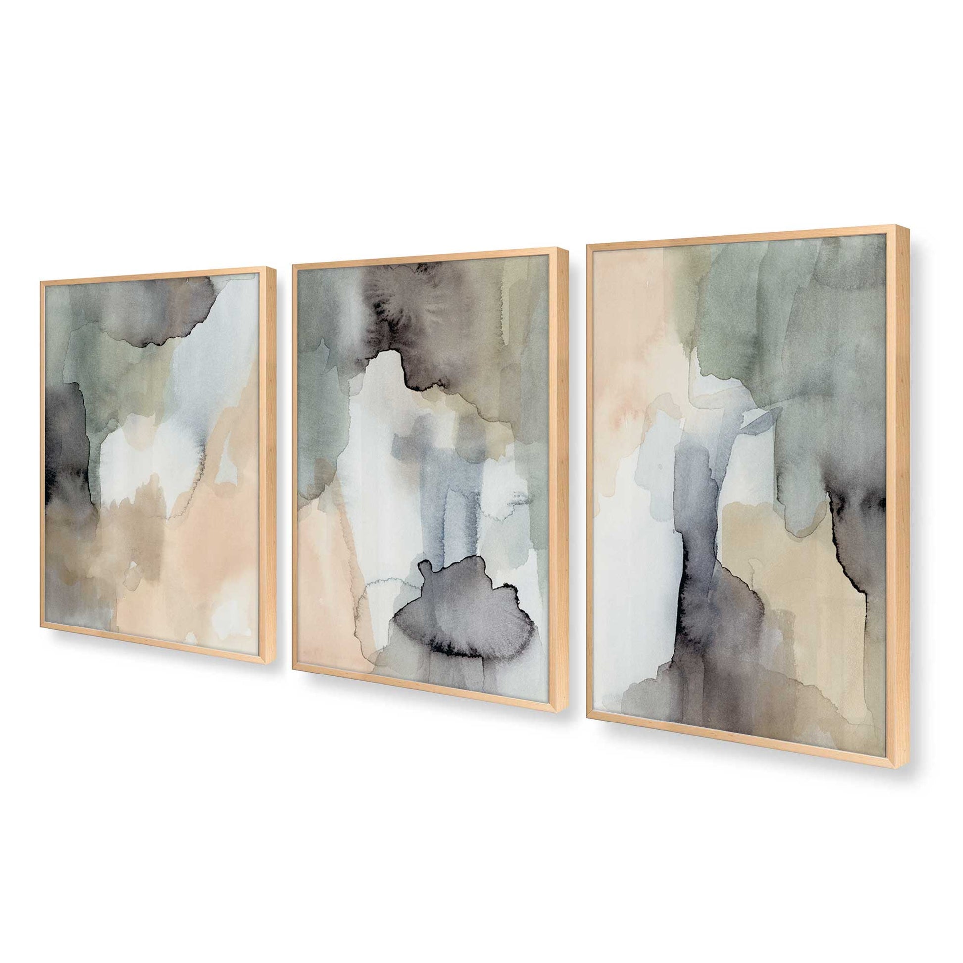 [Color:Raw Maple], Picture of art in a Raw Maple frame at an angle