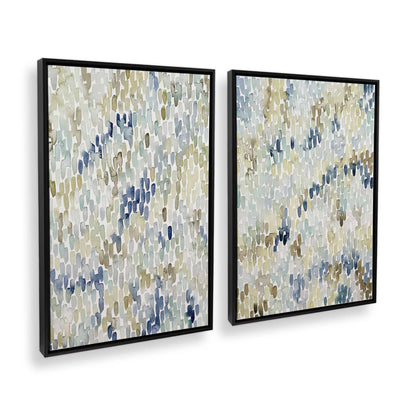 [Color:Satin Black], Picture of art in a Satin Black frame at an angle