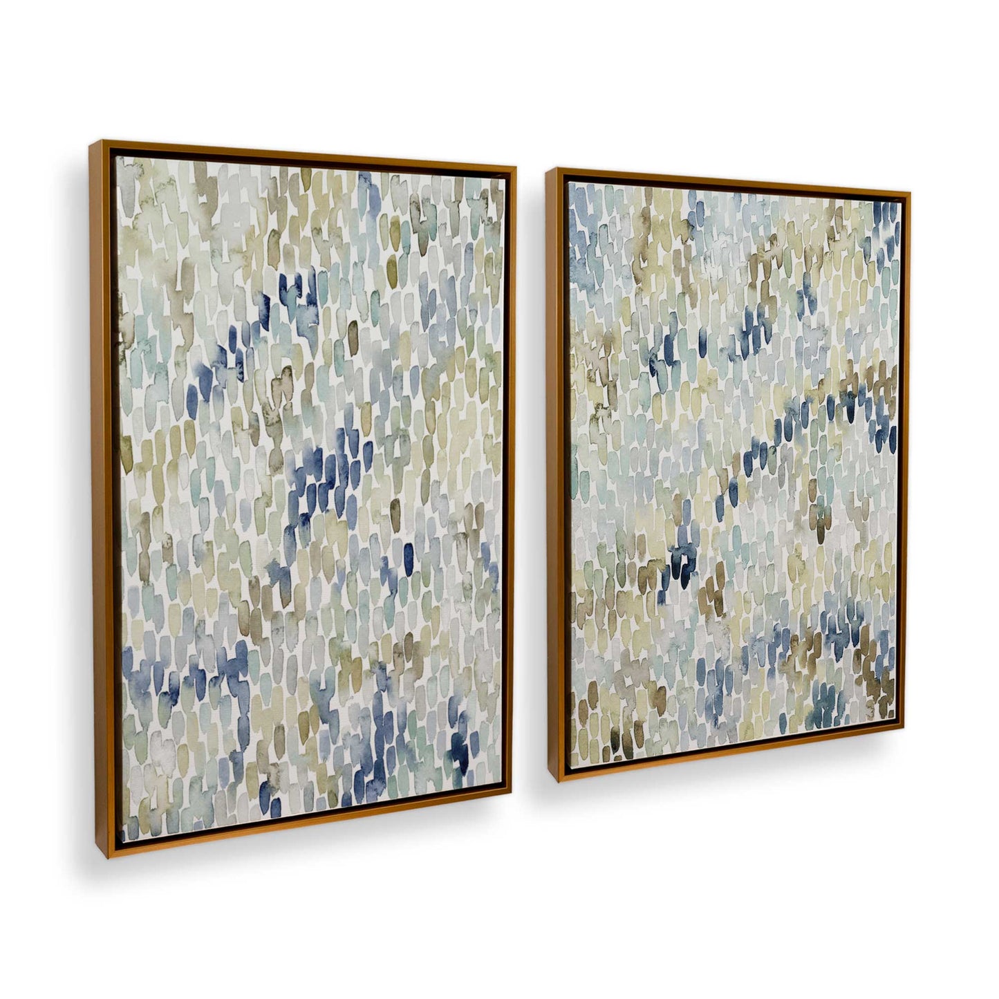 [Color:Polished Gold], Picture of art in a Polished Gold frame at an angle