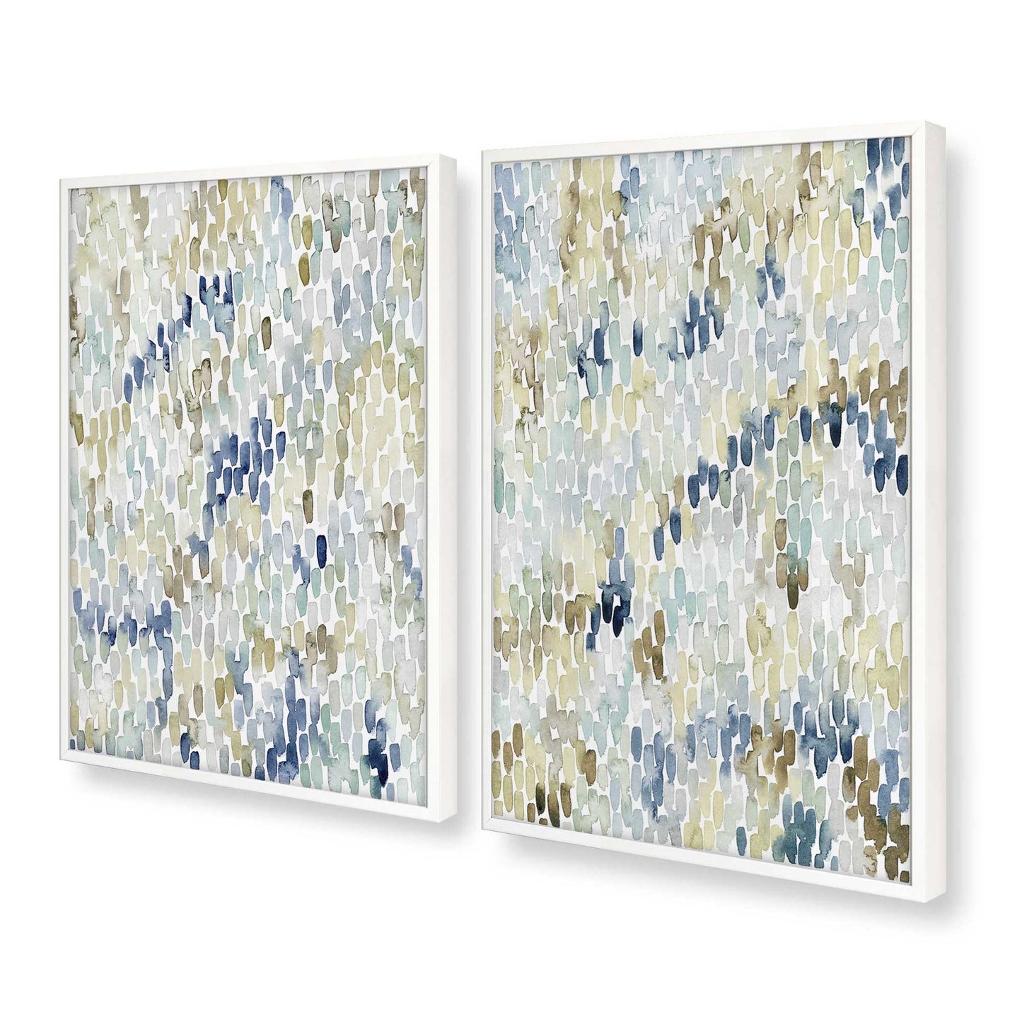 [Color:Opaque White], Picture of art in a Opaque White frame at an angle