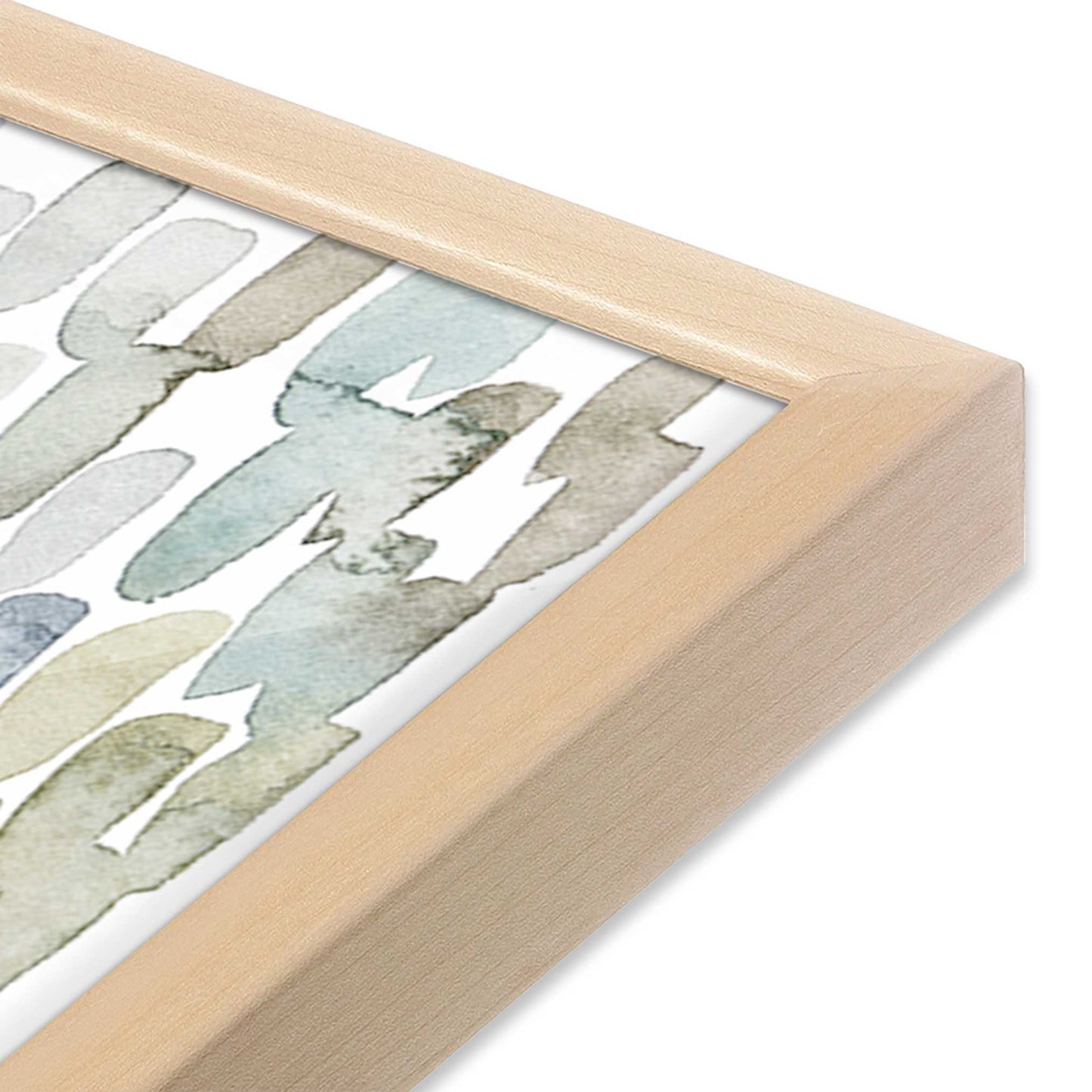 [Color:Raw Maple], Picture of art in a Raw Maple frame of the corner