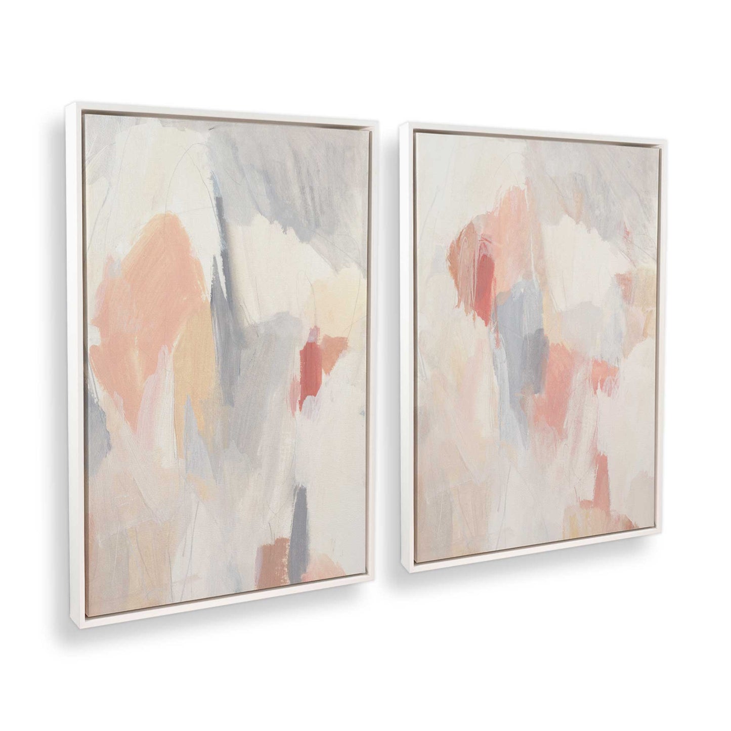 [Color:Opaque White], Picture of art in a White frame at an angle