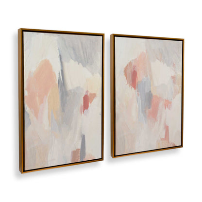 [Color:Polished Gold], Picture of art in a Polished Gold frame at an angle