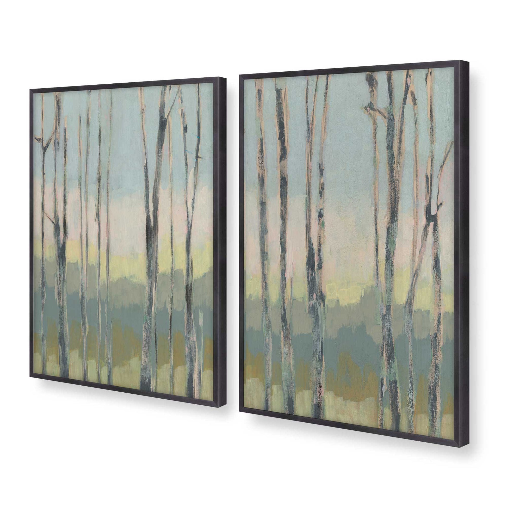 [Color:Weathered Zinc], Picture of art in a Weathered Zinc frame at an angle